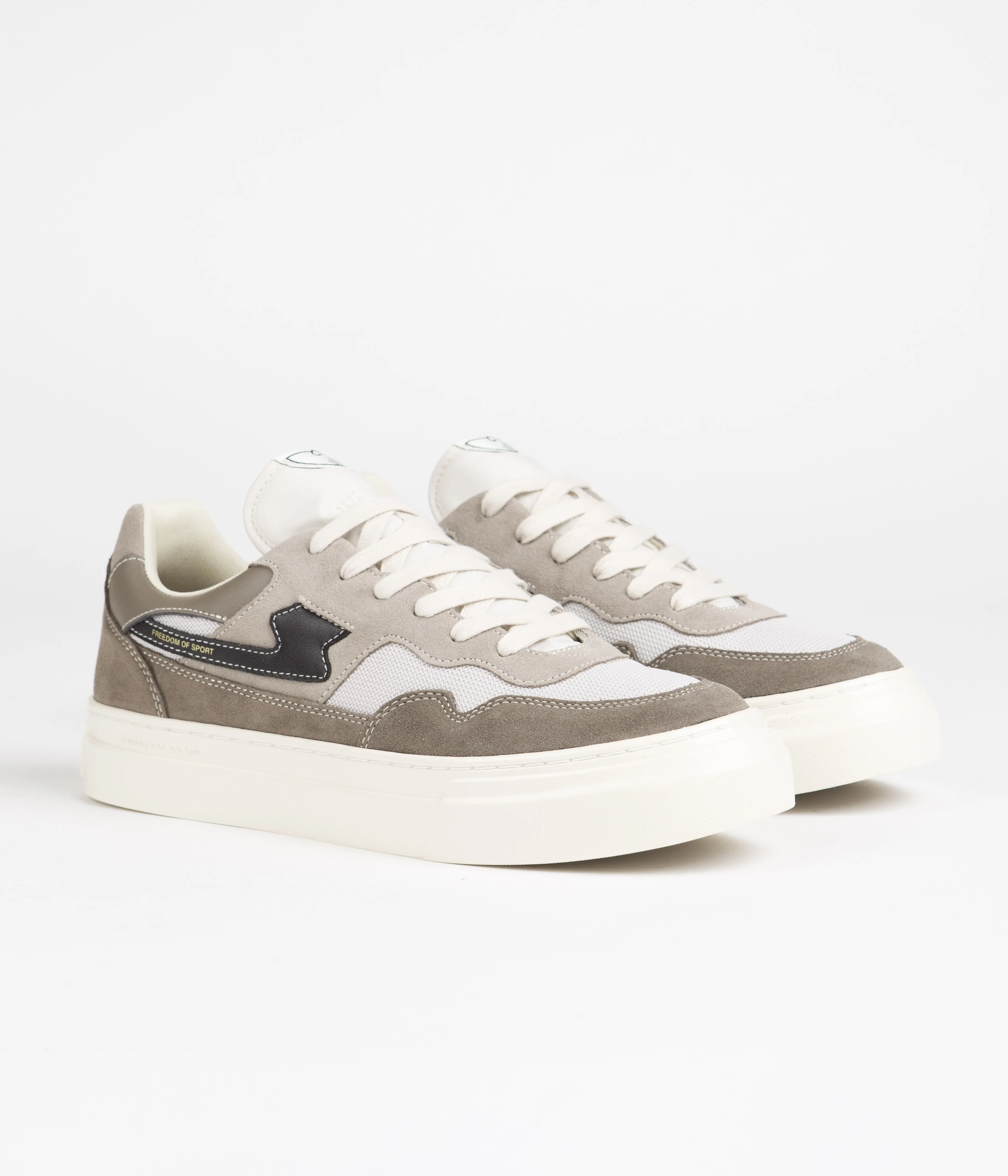 Stepney Workers Club Pearl S-Strike Suede Shoes - Smoke - Image 2