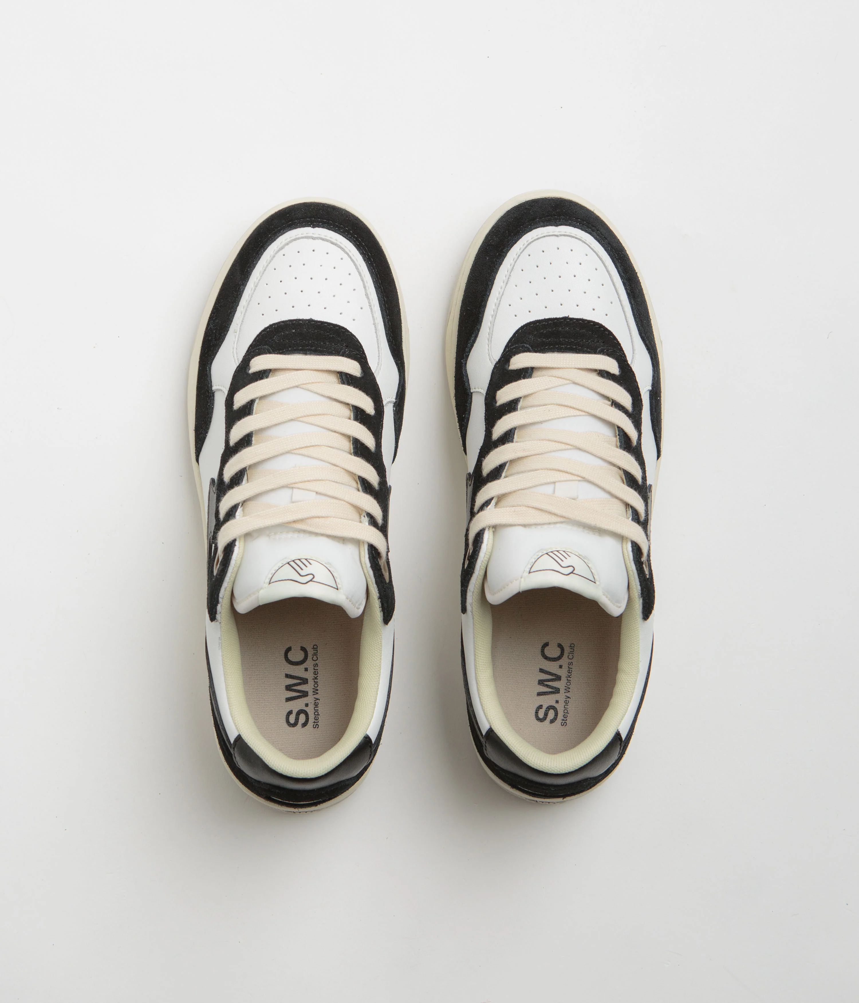 Stepney Workers Club Pro Cup 01 S-Strike Leather Shoes - Black White - Image 8
