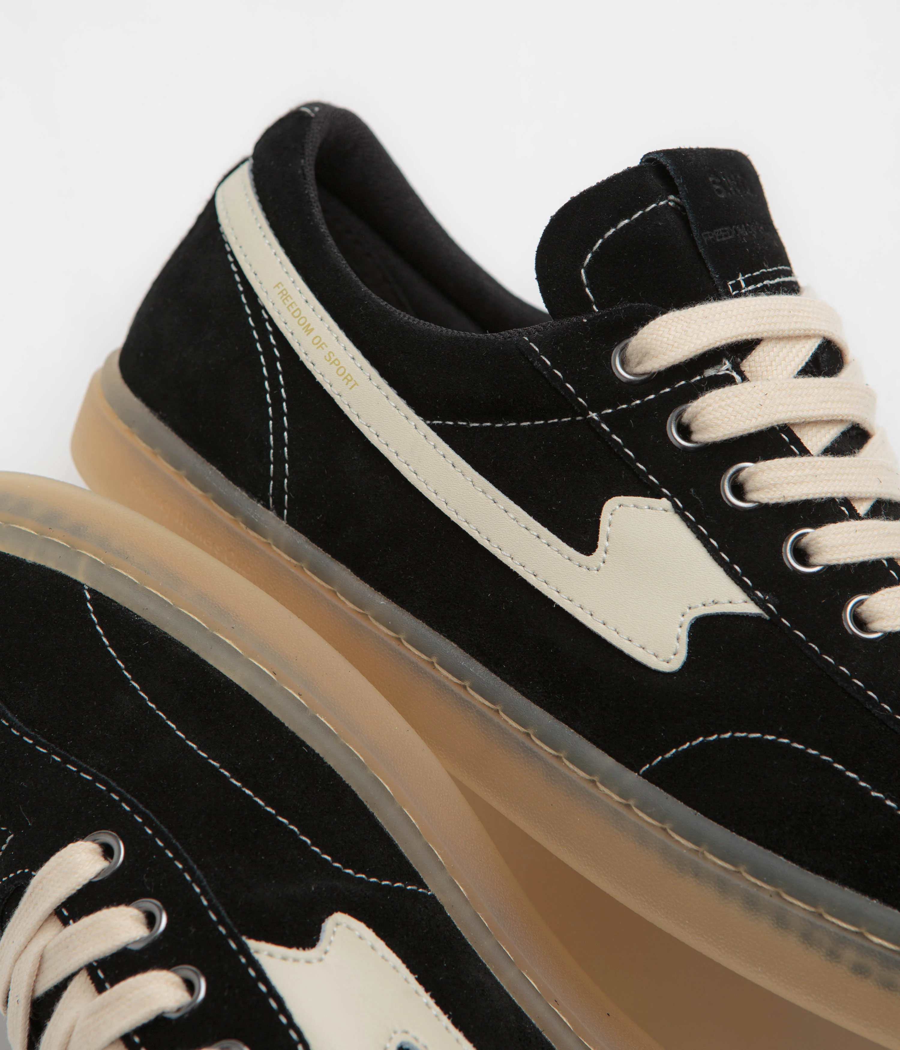 Stepney Workers Club Surma S-Strike Shoes - Black / Ecru - Image 3