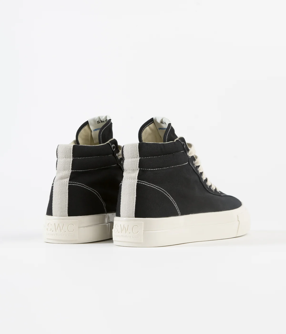 Stepney Workers Club Varden Canvas Shoes - Black - Image 4