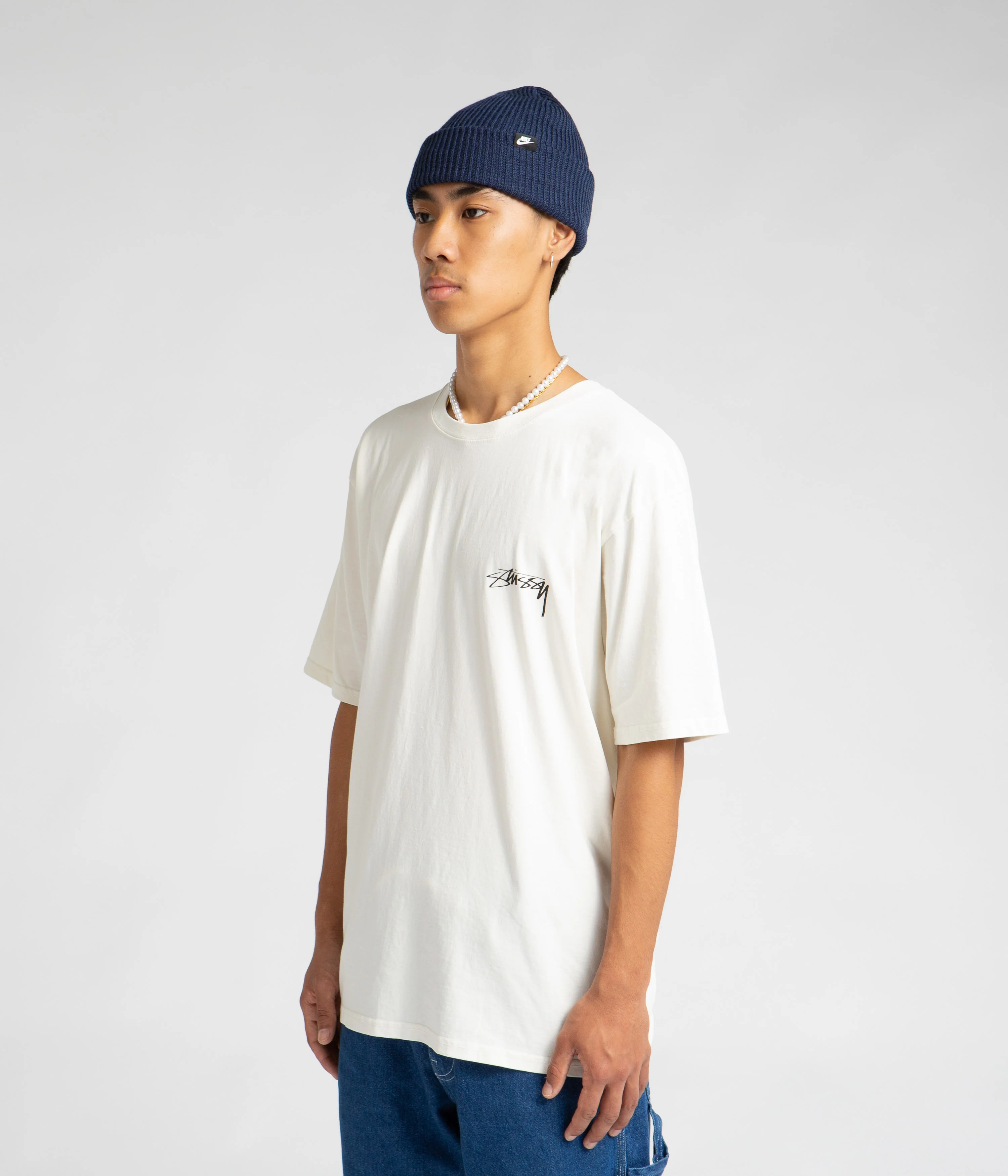 Stussy 100% Pigment Dyed T-Shirt - Natural - Image 2