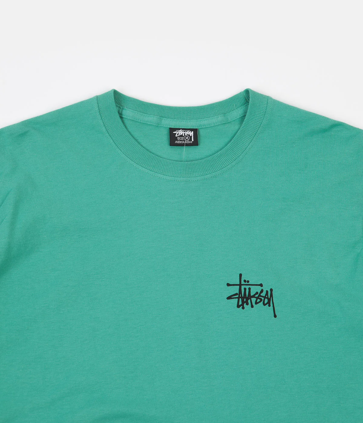 Stussy Basic Long Sleeve T-Shirt - Green - Image 3