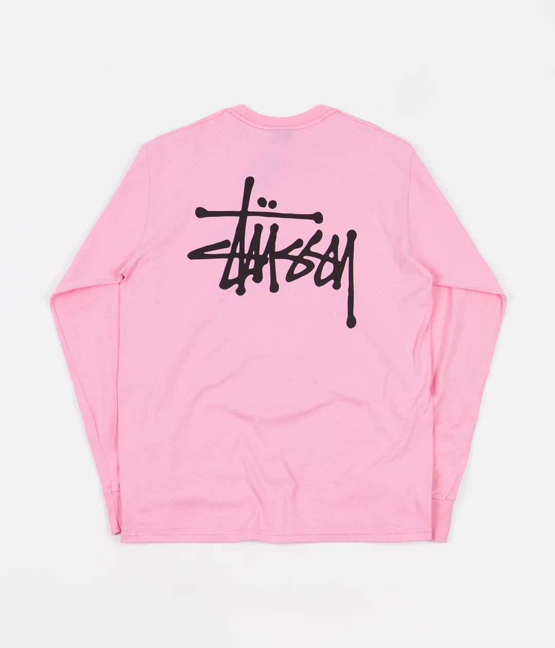 Stussy Basic Stussy Long Sleeve T-Shirt - Pink