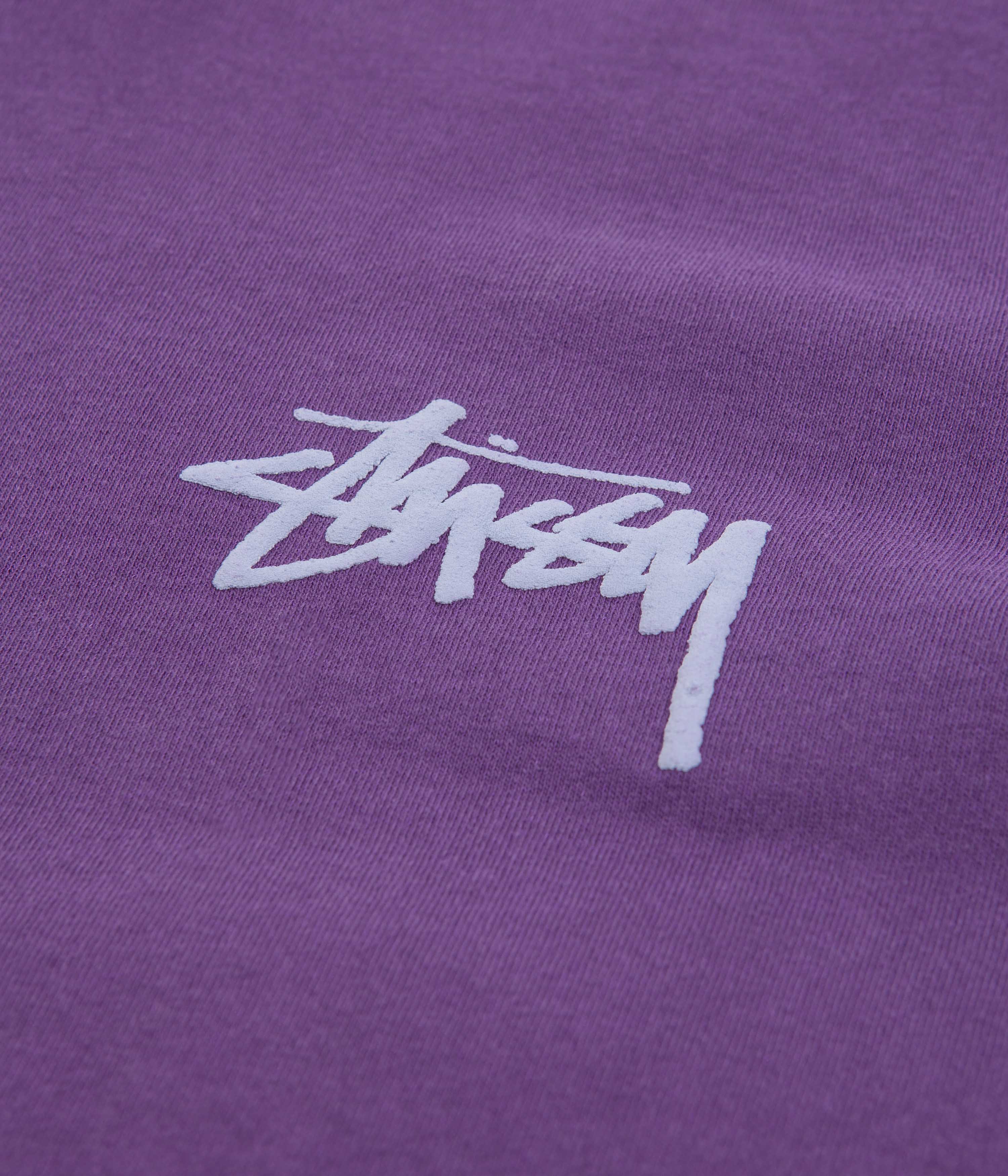 Stussy Big League Pigment Dyed T-Shirt - Purple - Image 2