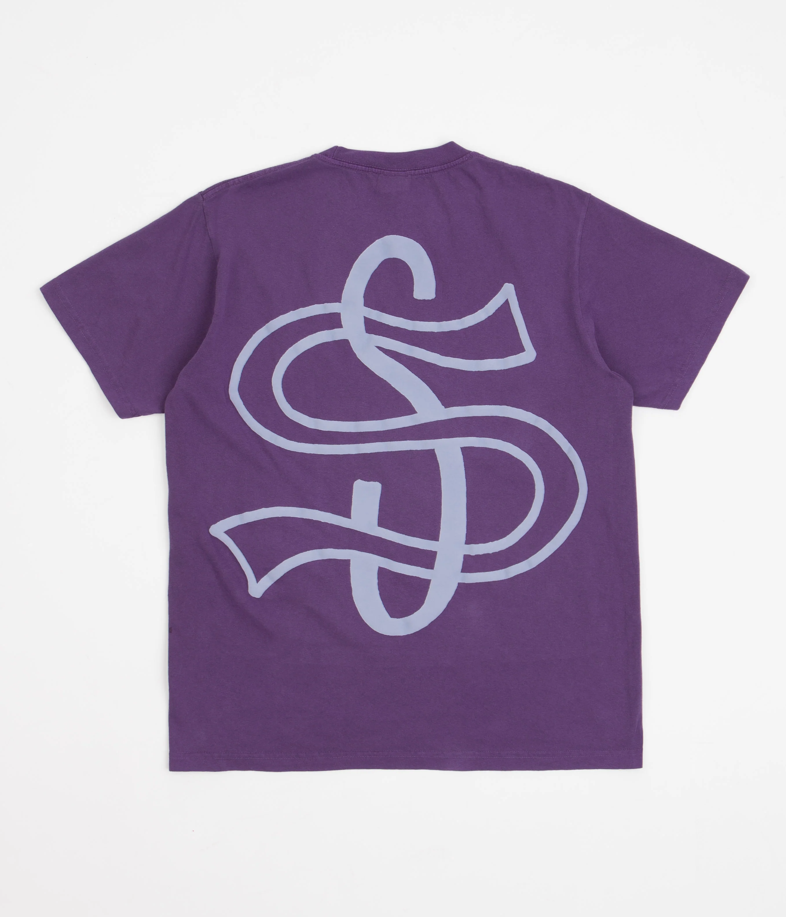 Stussy Big League Pigment Dyed T-Shirt - Purple - Image 4
