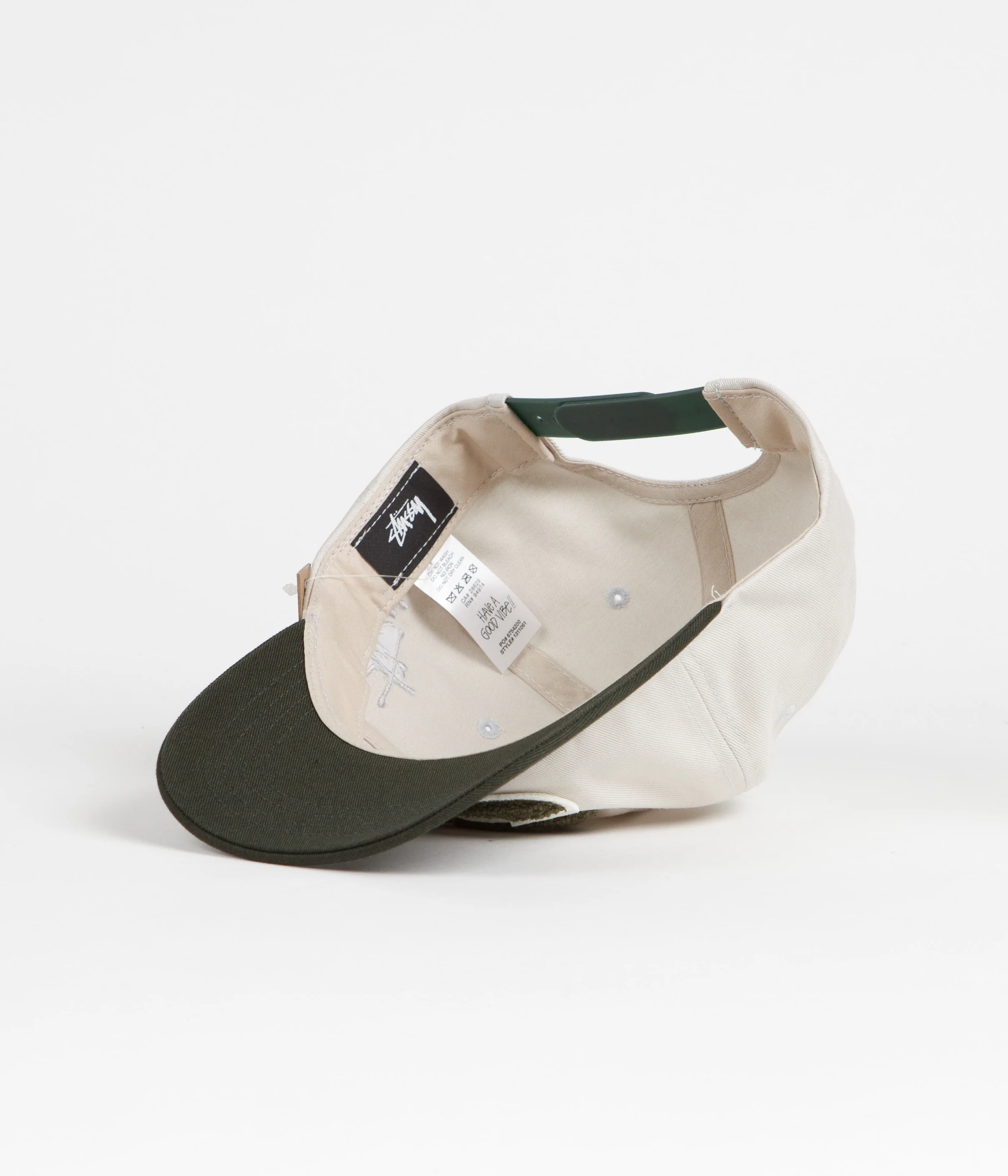 Stussy Chenille S Low Pro Cap - Bone - Image 4