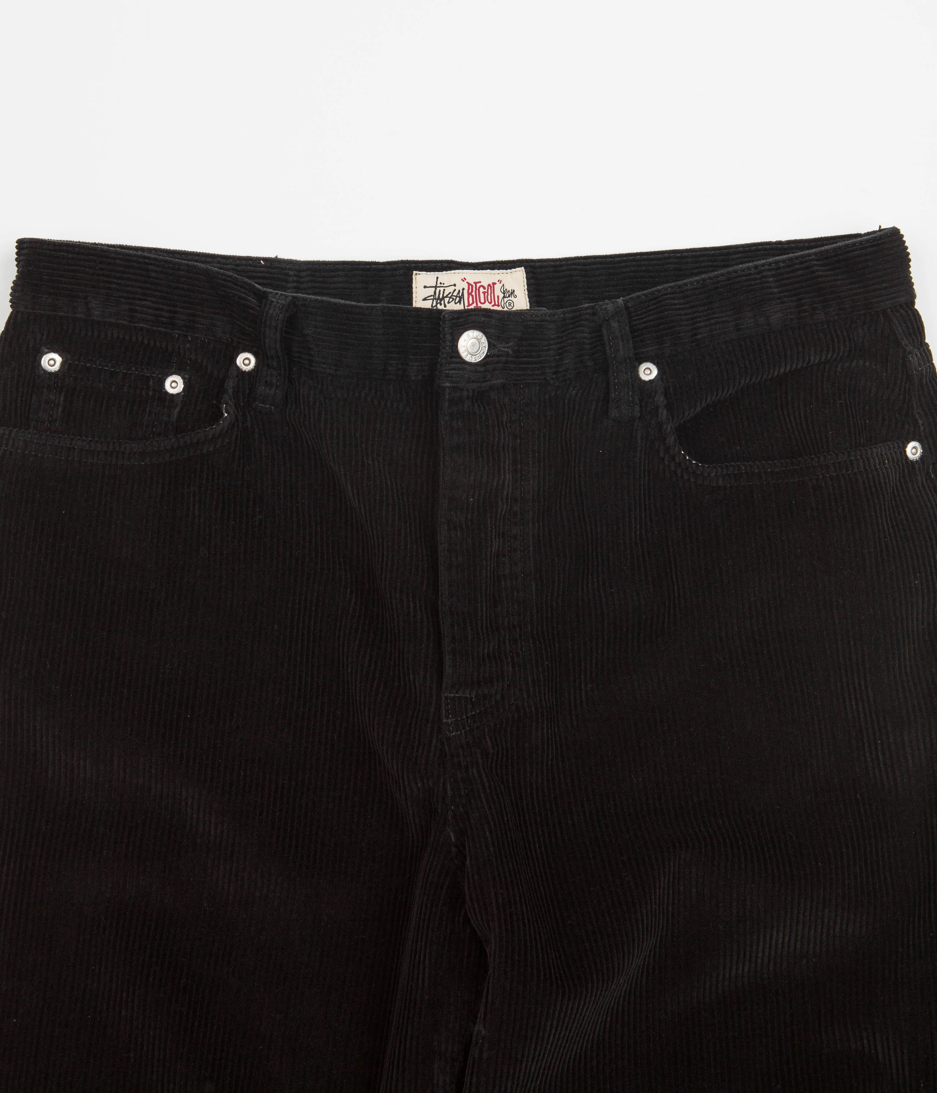 Stussy Corduroy Big Ol Jeans - Black - Image 4