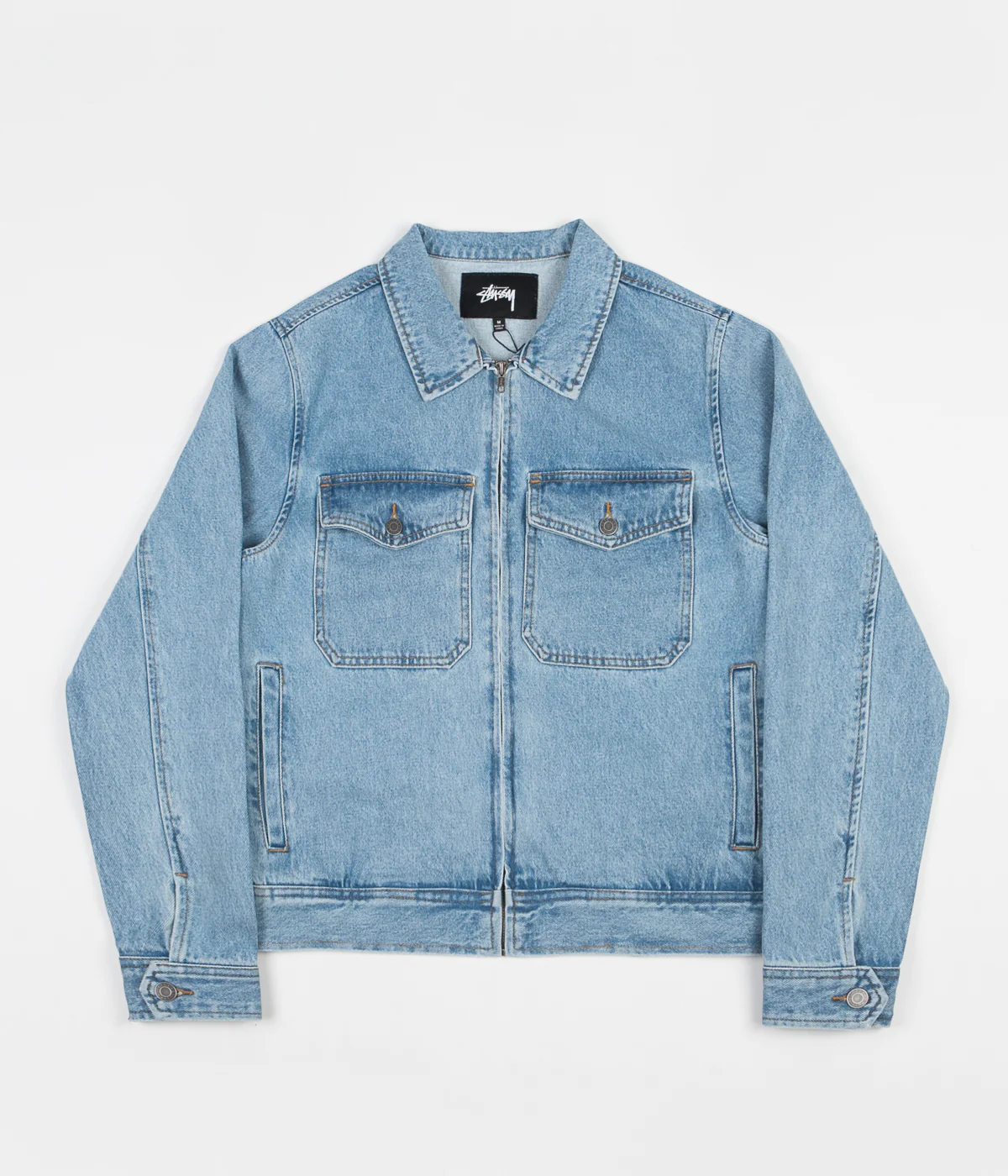Stussy Denim Garage Jacket - Light Blue