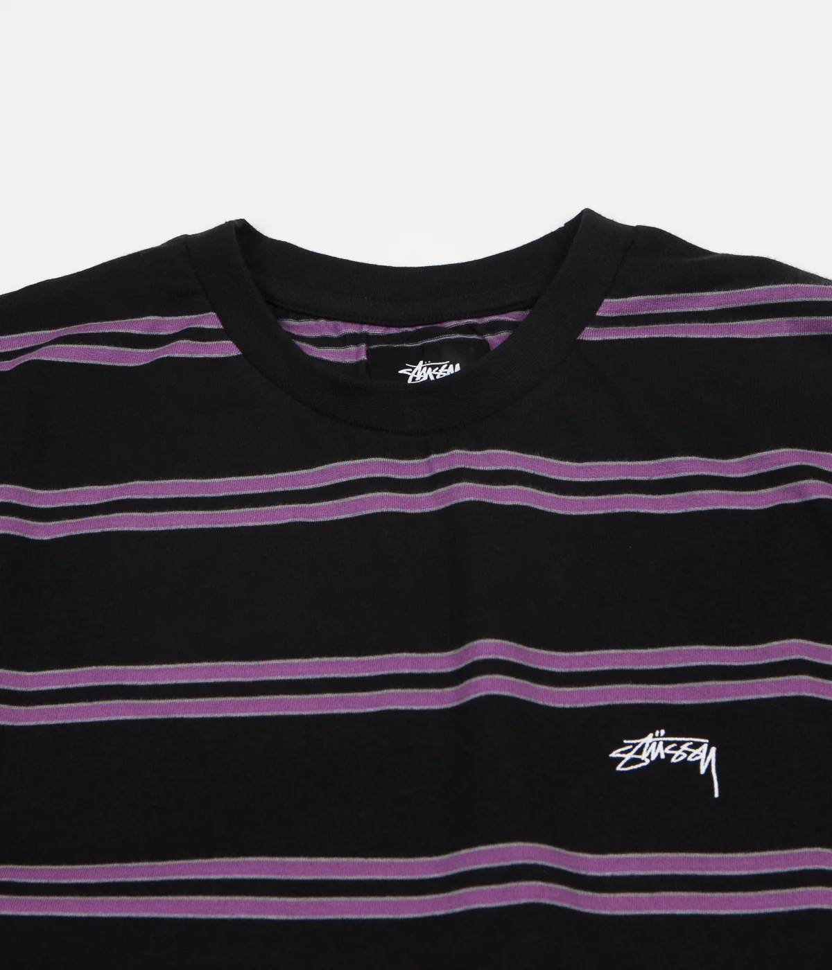 Stussy Double Stripe T-Shirt - Black - Image 2