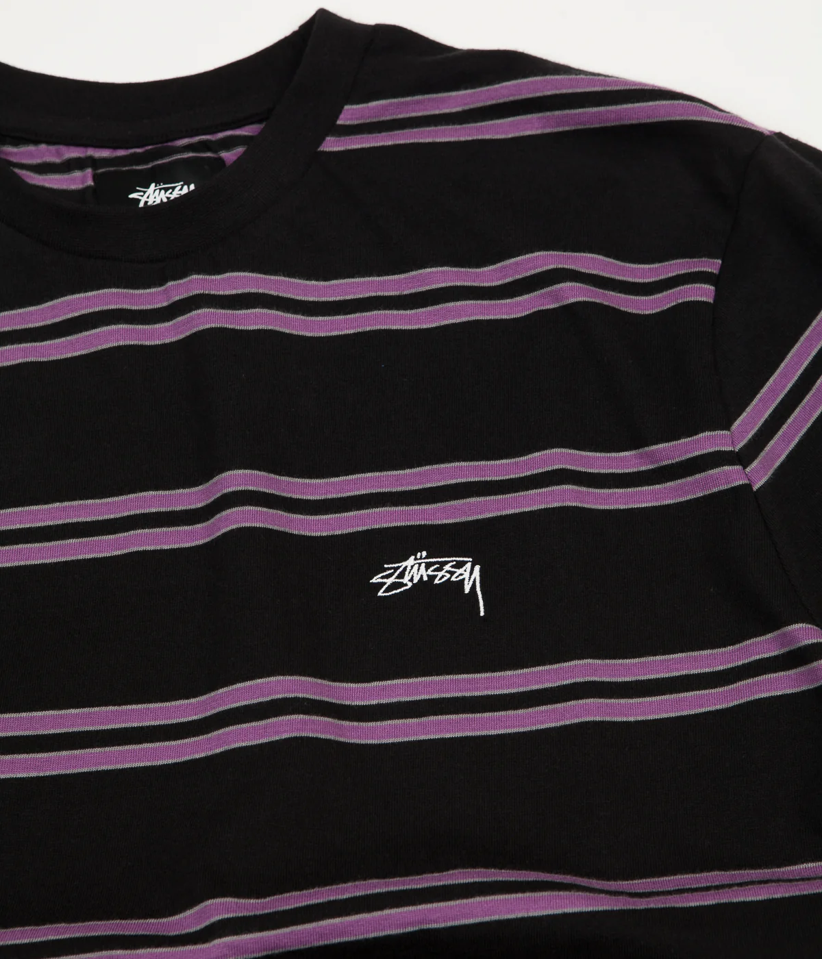Stussy Double Stripe T-Shirt - Black - Image 3