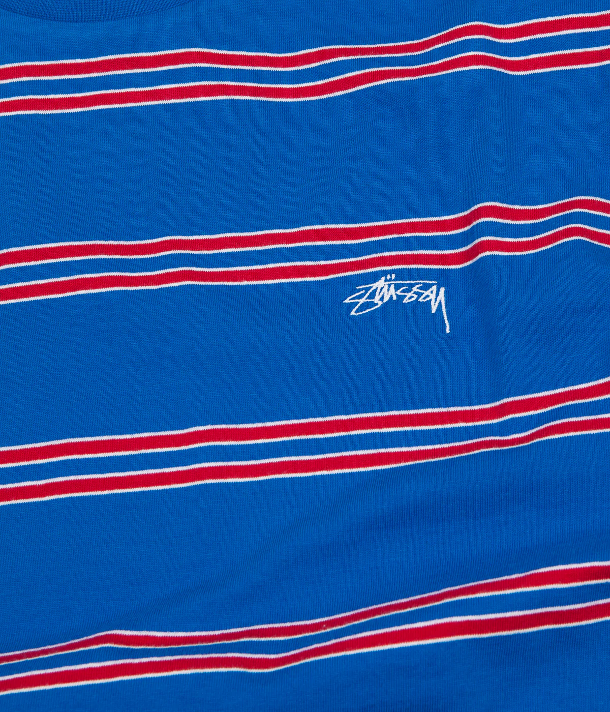 Stussy Double Stripe T-Shirt - Blue - Image 2