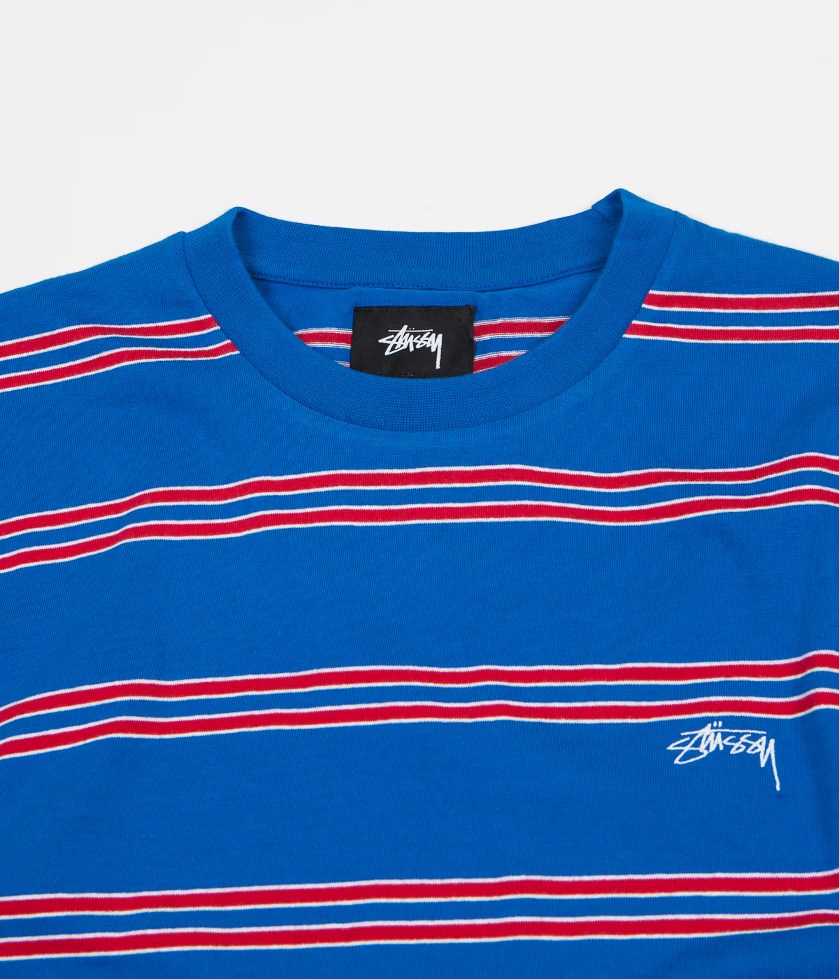 Stussy Double Stripe T-Shirt - Blue - Image 3