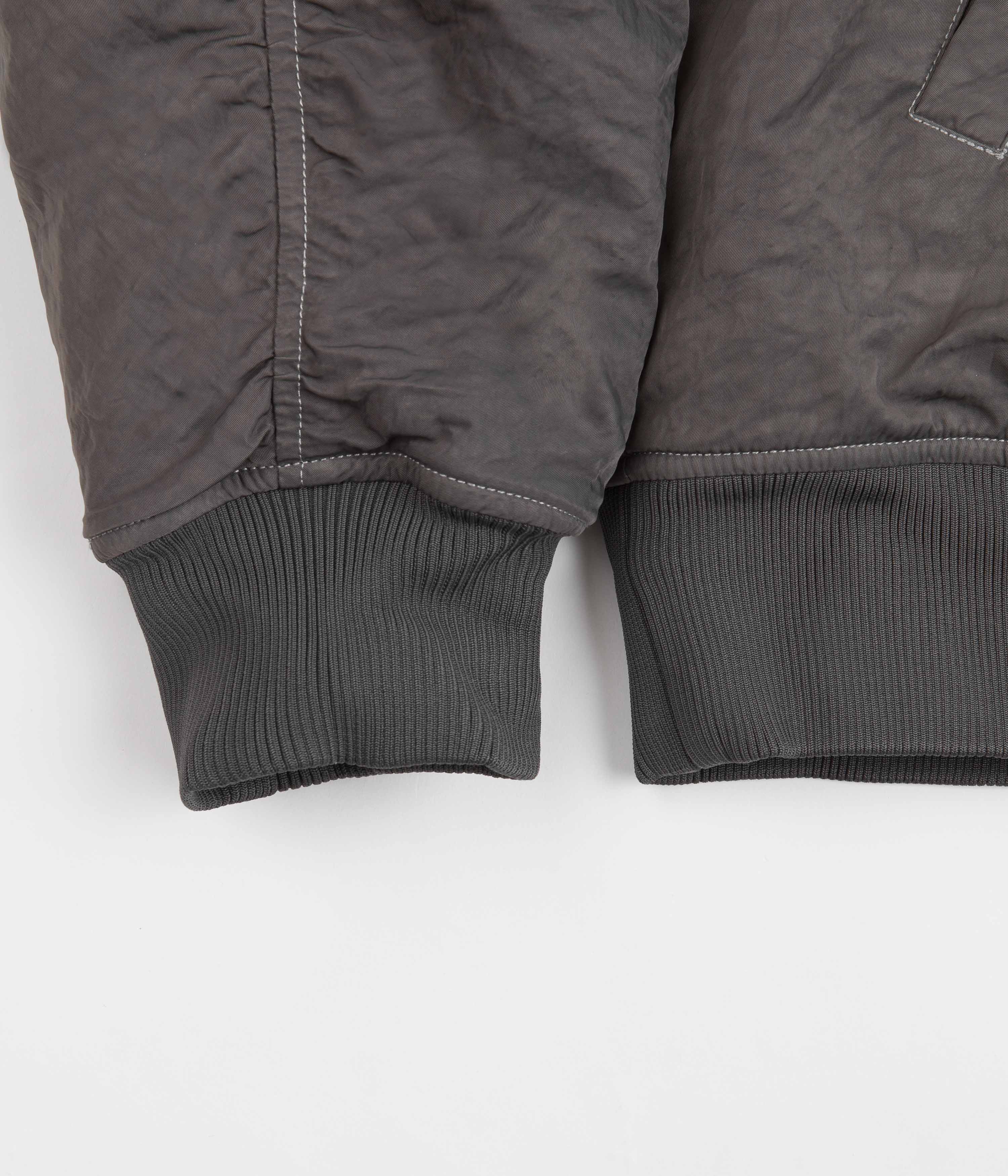 Stussy Dyed Nylon Bomber Jacket - Charcoal - Image 2