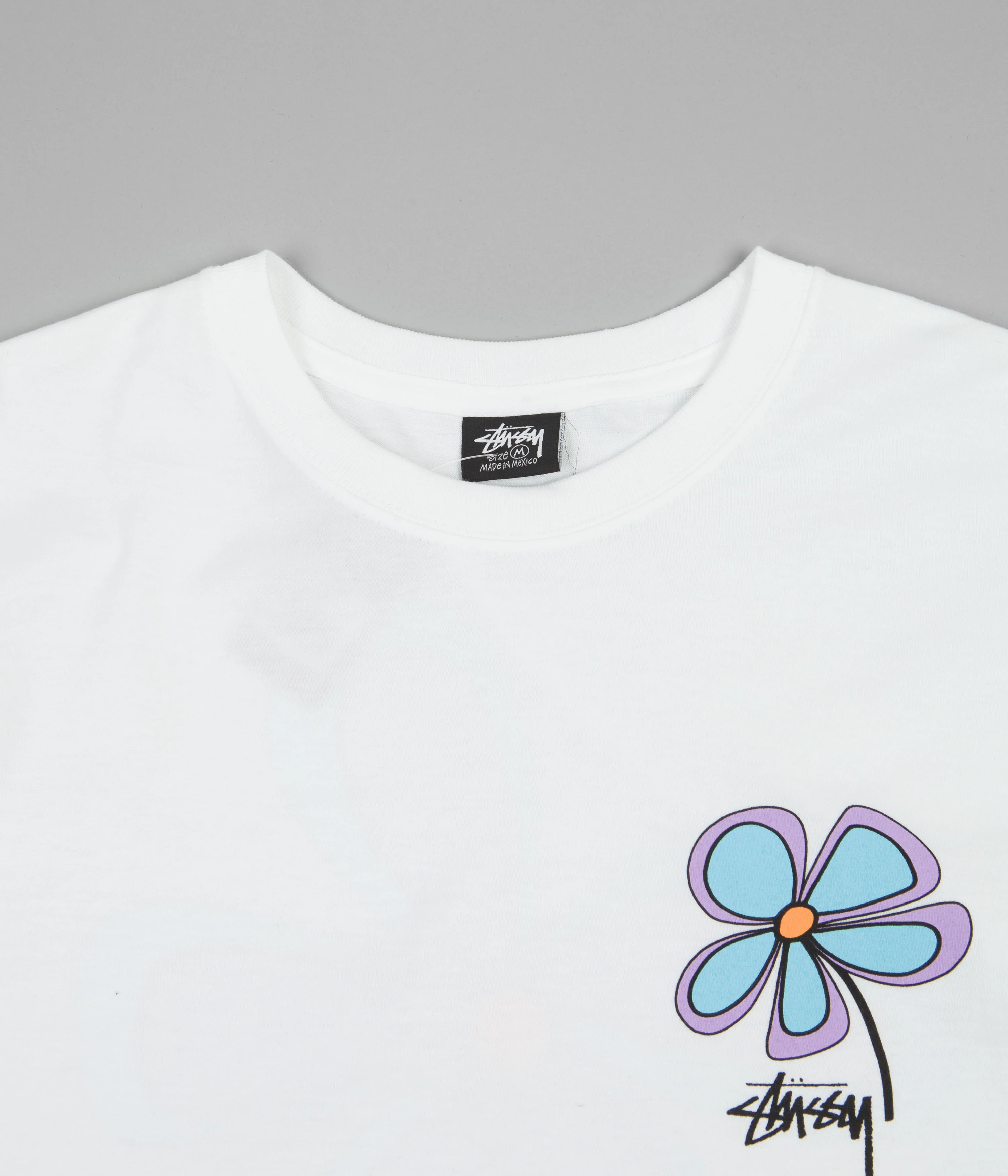 Stussy Flower T-Shirt - White - Image 3