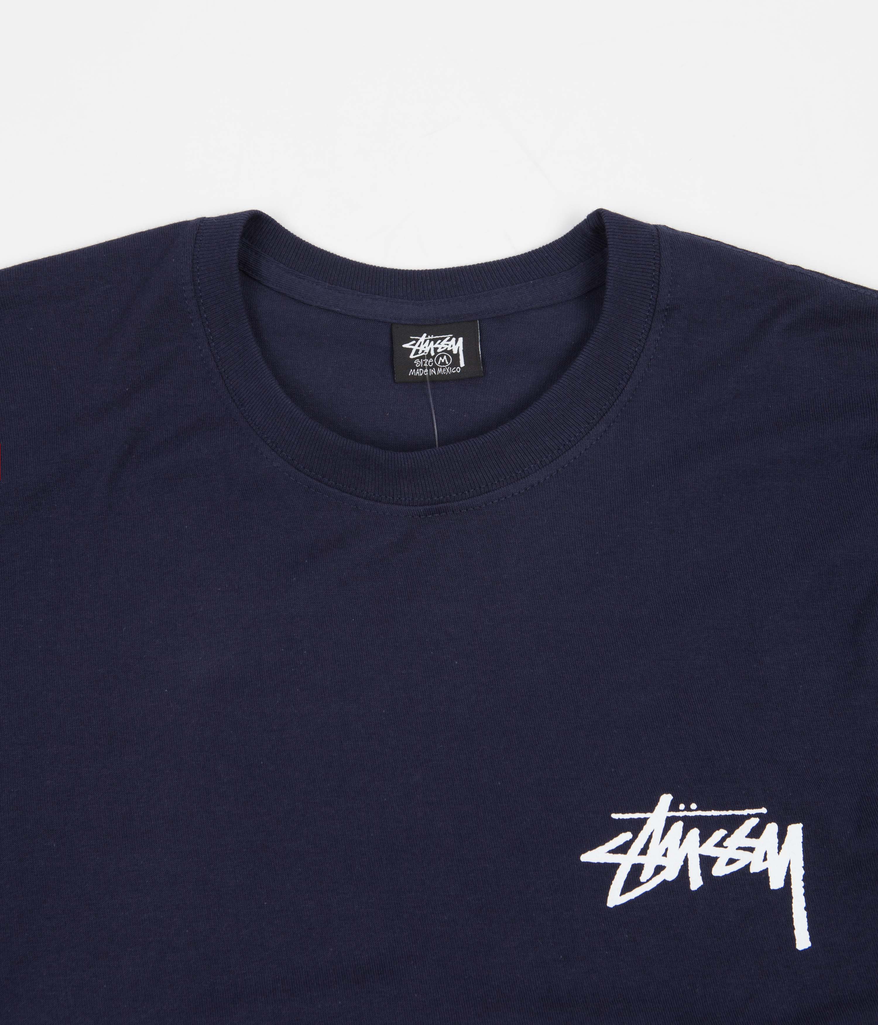 Stussy Fuzzy Dice T-Shirt - Navy - Image 3