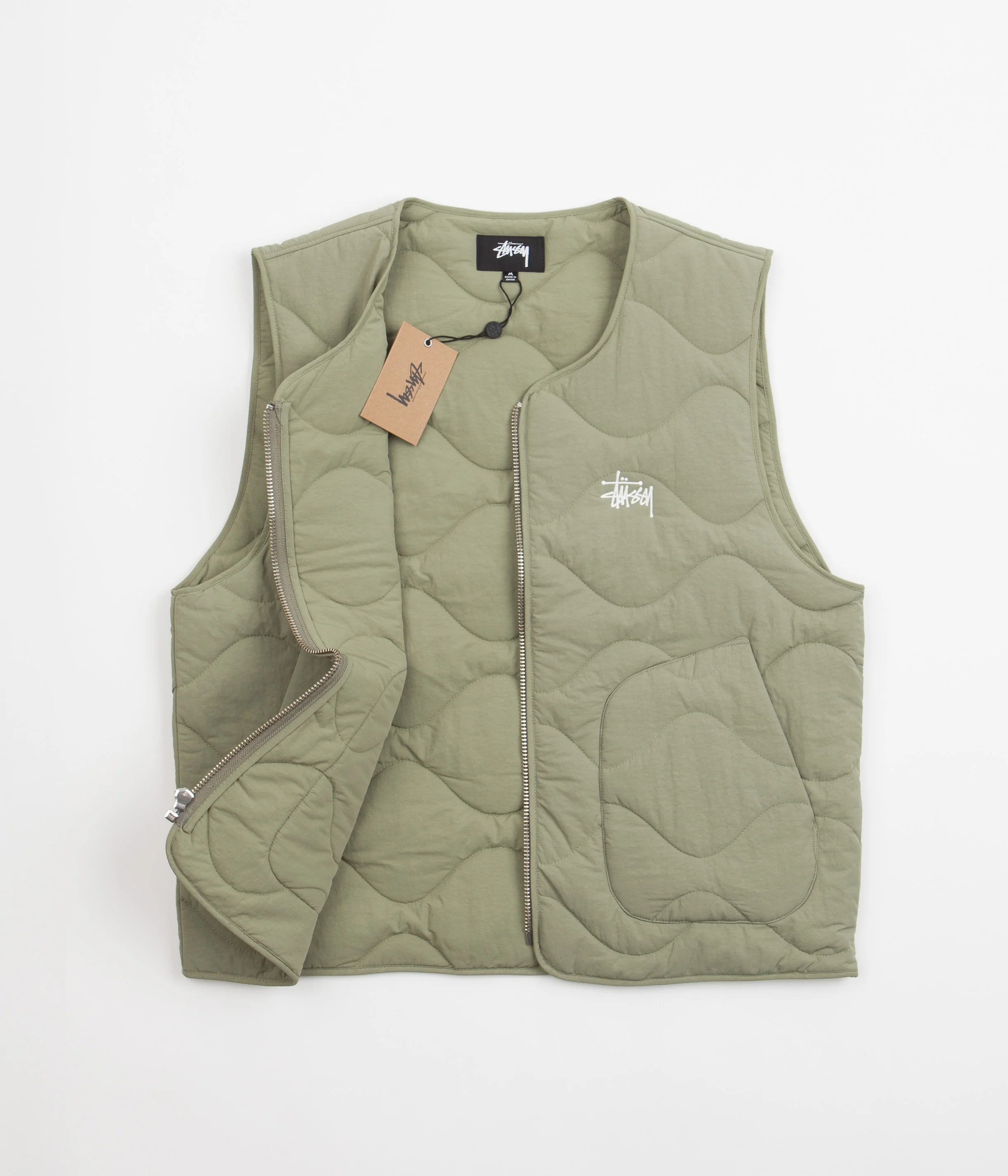 Stussy Recycled Nylon Liner Vest - Coyote - Image 5
