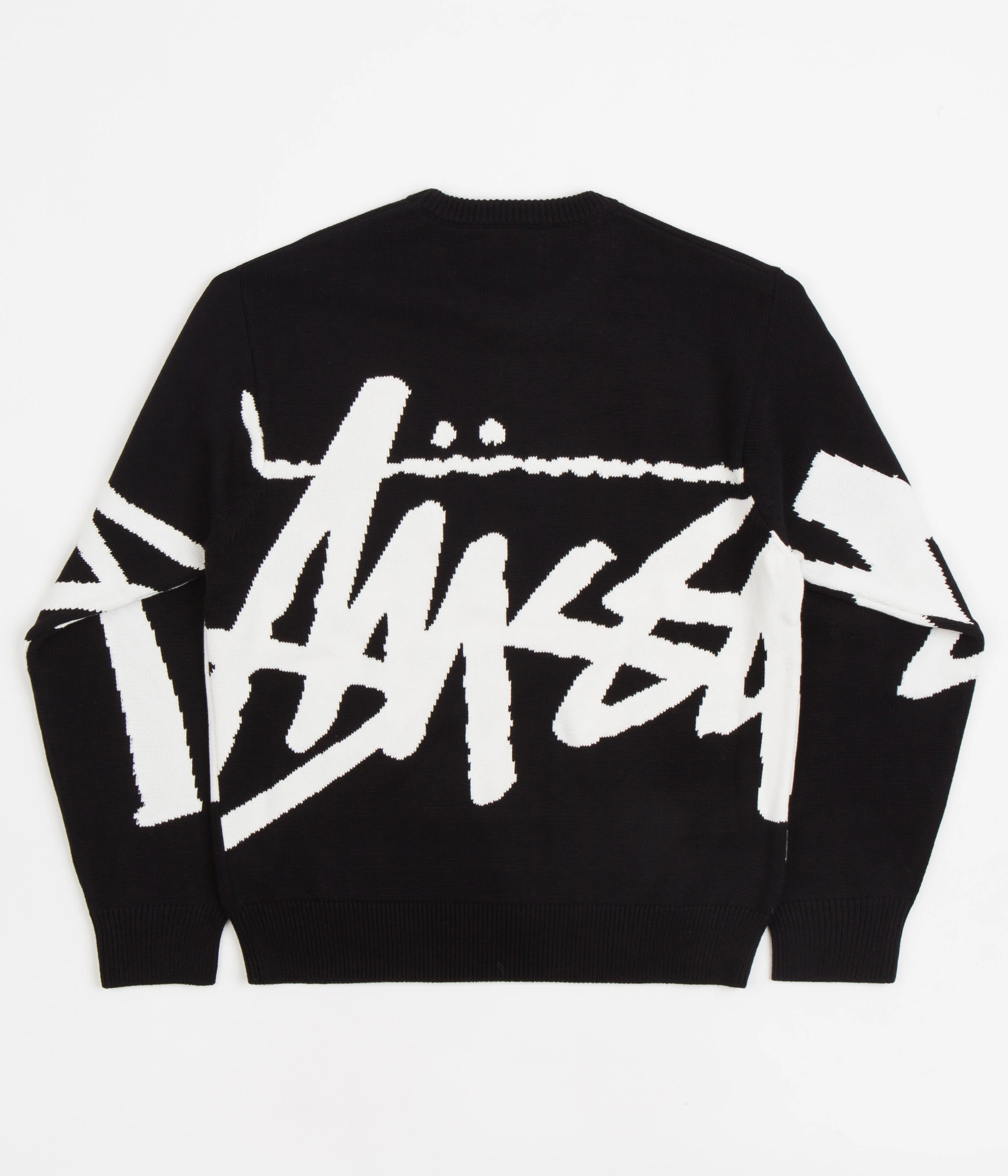 Stussy Stock Crewneck Sweatshirt - Black - Image 2