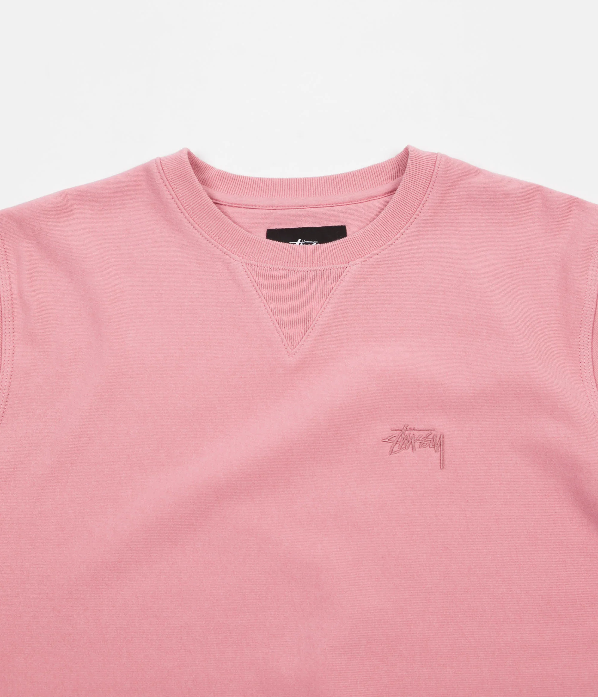 Stussy Stock Terry Crewneck Sweatshirt - Pink - Image 2