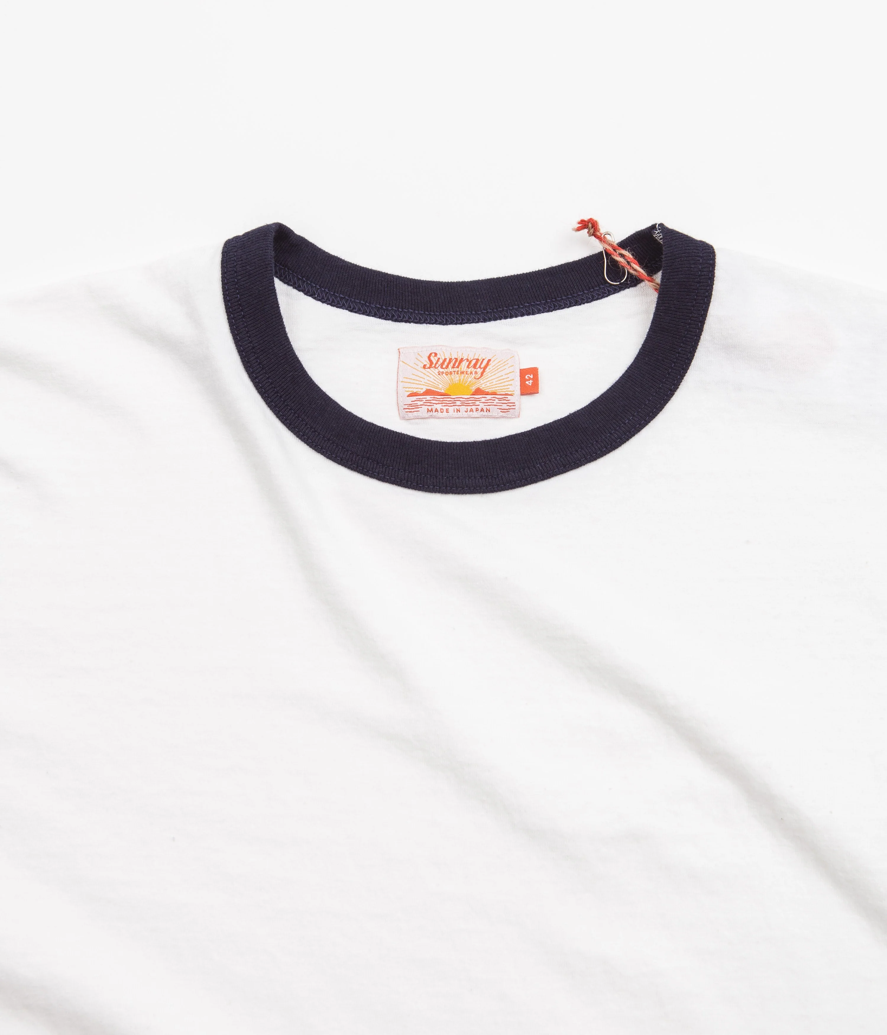 Sunray Sportswear La'ie T-Shirt - Off White / Dark Navy - Image 2