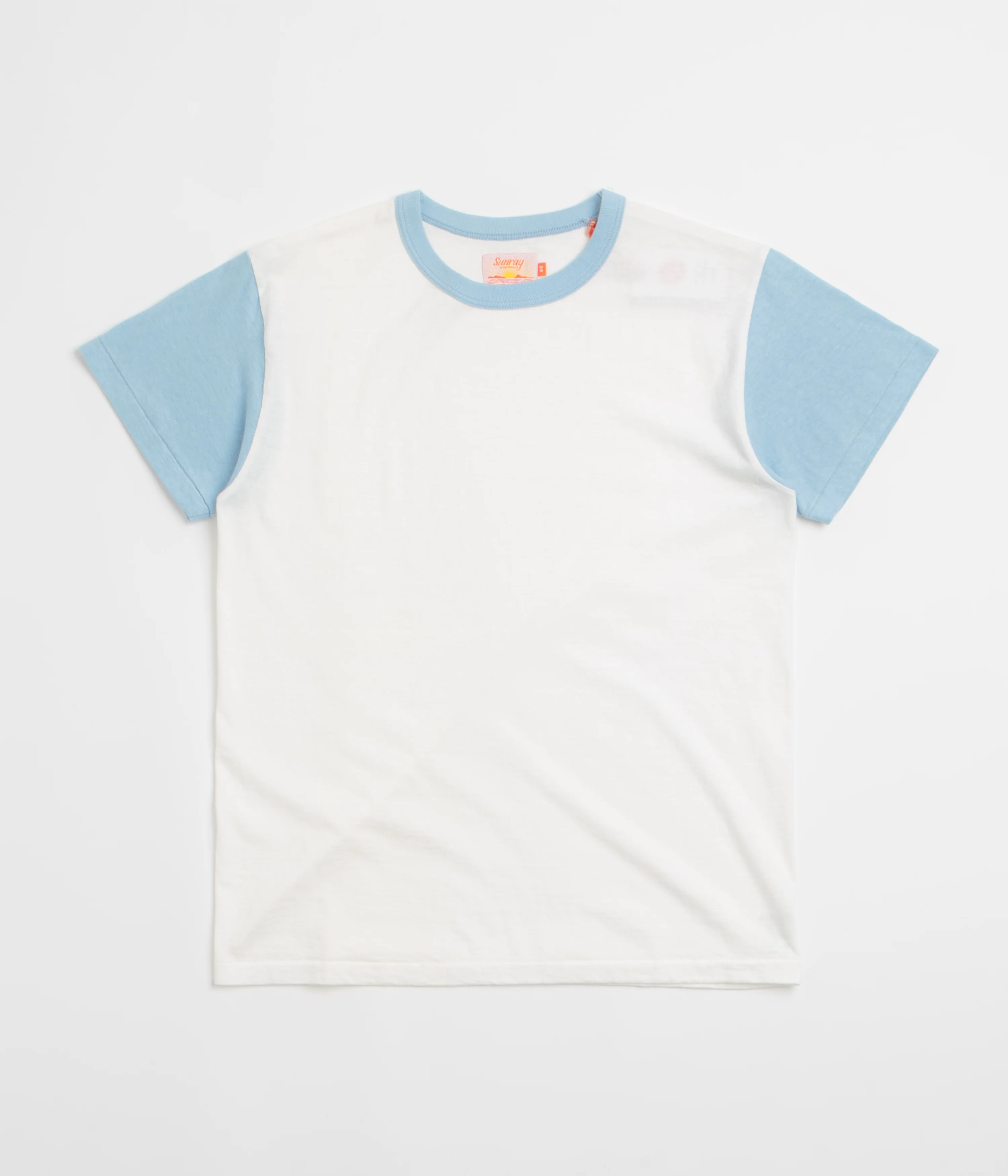 Sunray Sportswear La'ie T-Shirt - Off White / Duck Egg