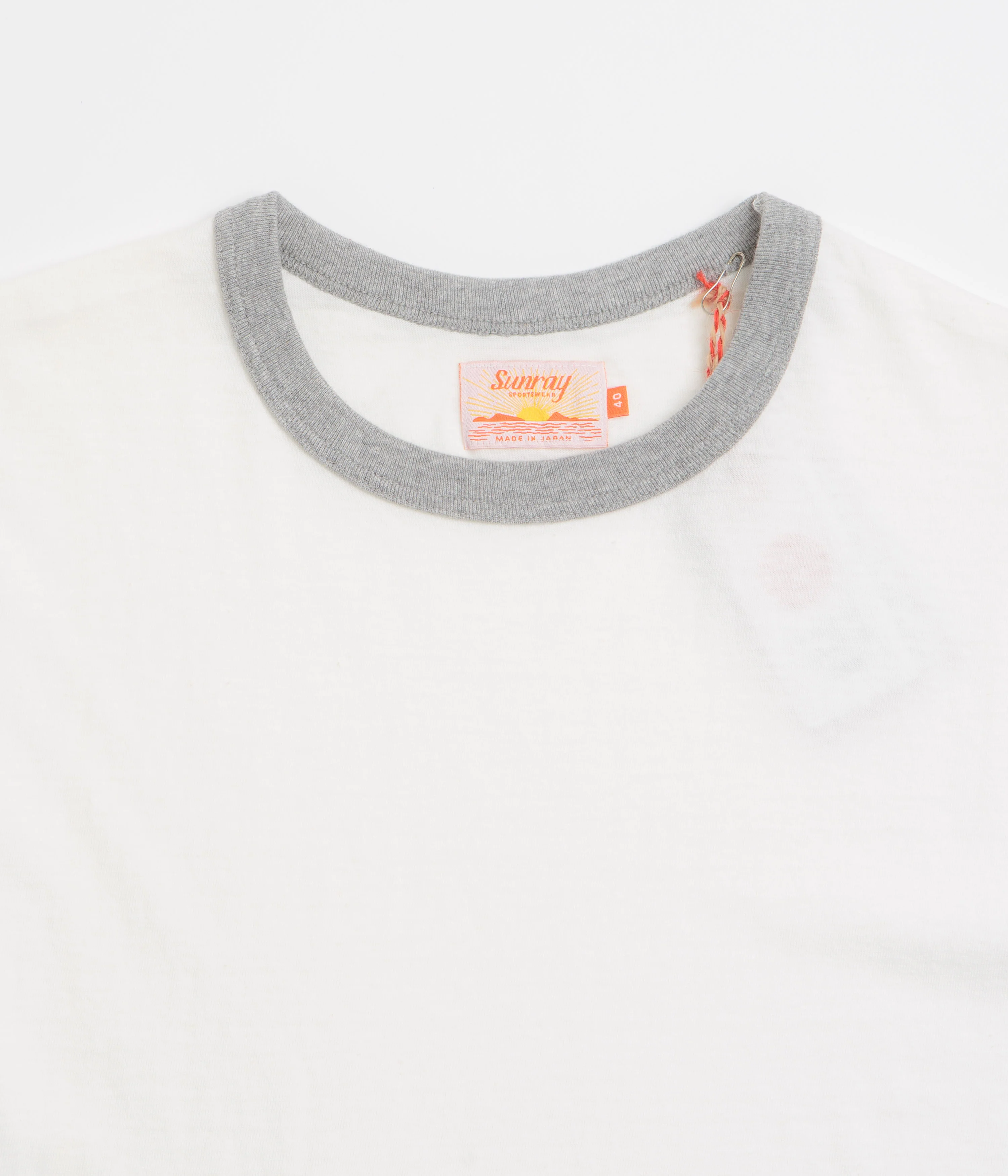 Sunray Sportswear La'ie T-Shirt - Off White / Hambledon Grey - Image 2