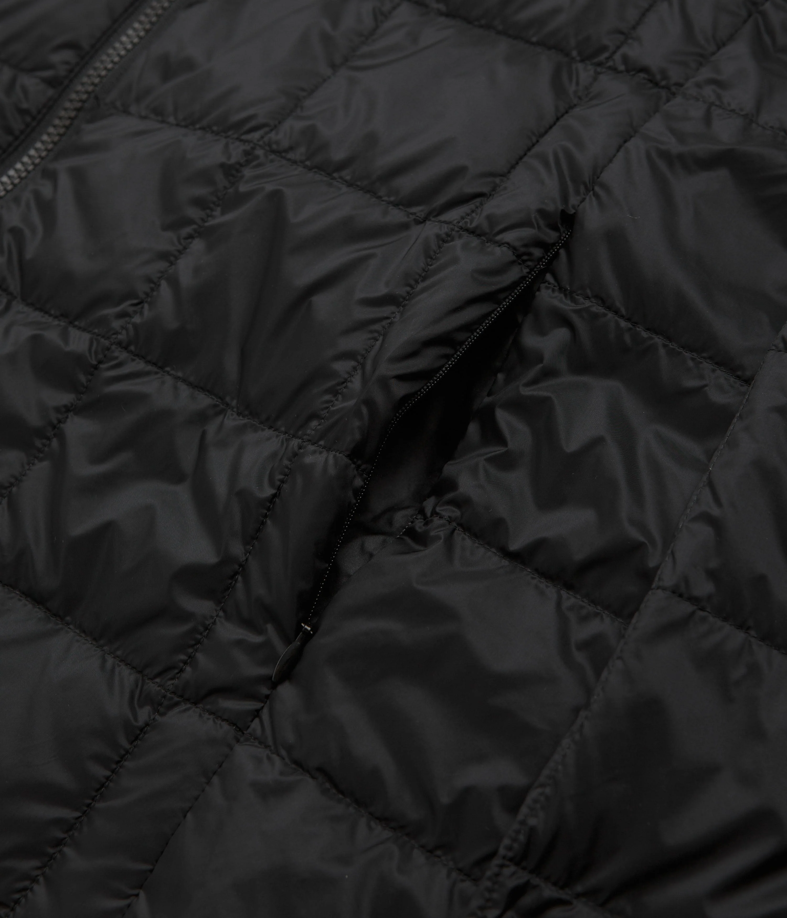 Taion Hooded Zip Down Jacket - Black - Image 4