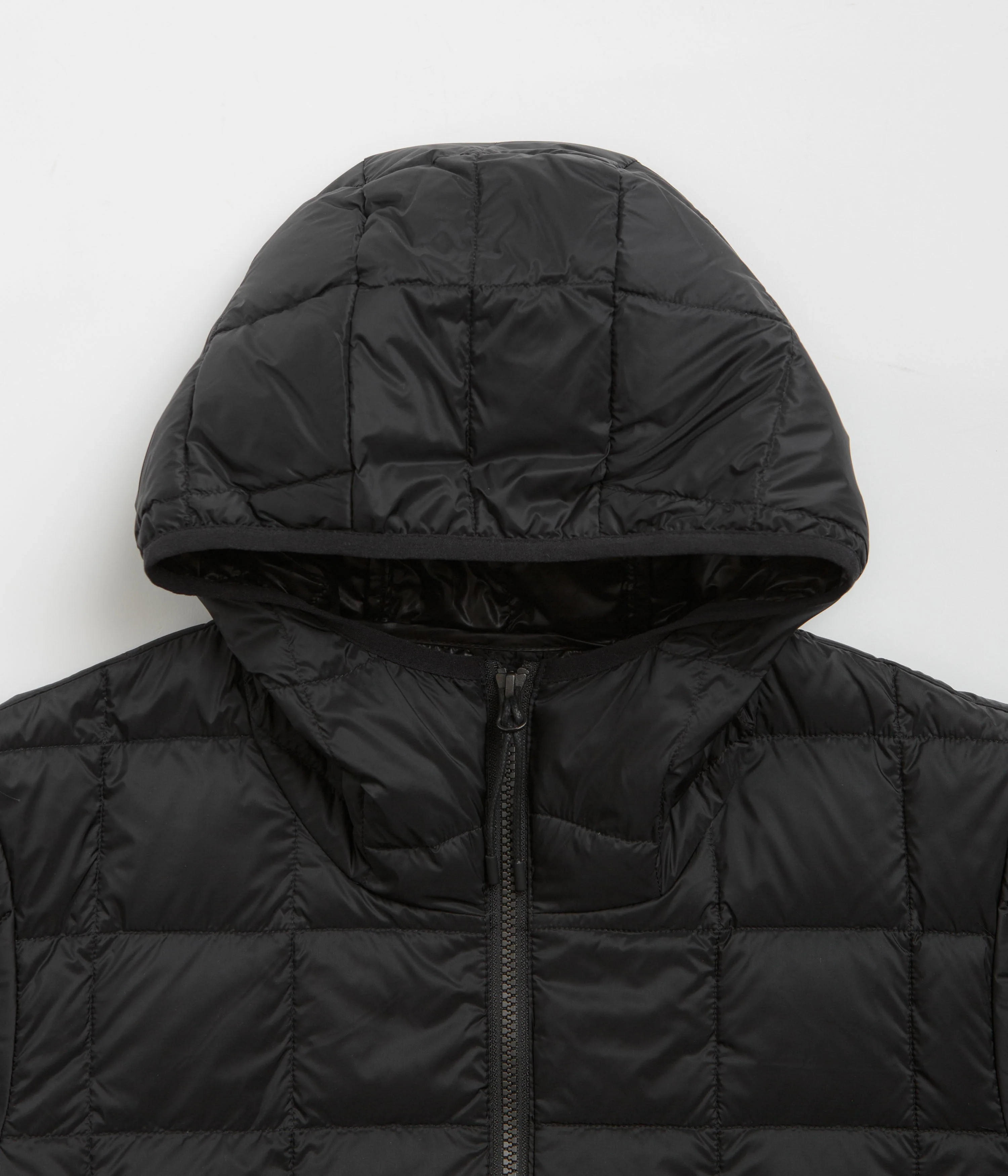 Taion Hooded Zip Down Jacket - Black - Image 5