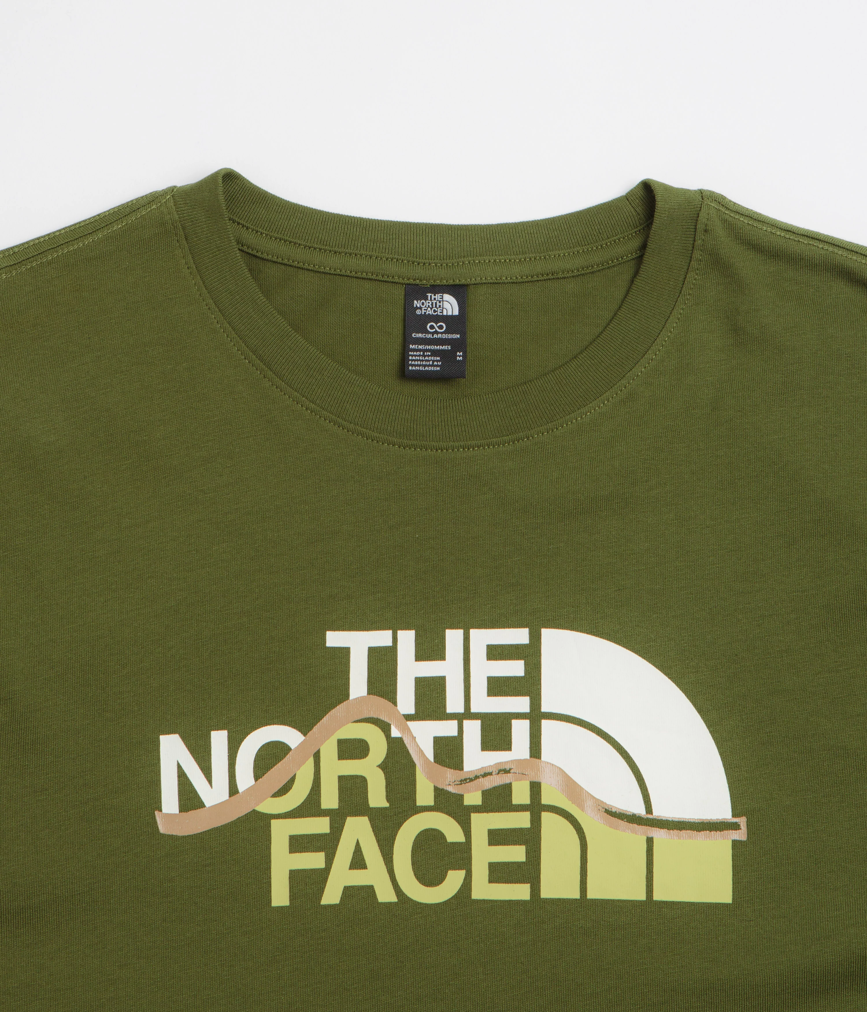 The North Face Mountain Line T-Shirt - Woodland Green - Image 2