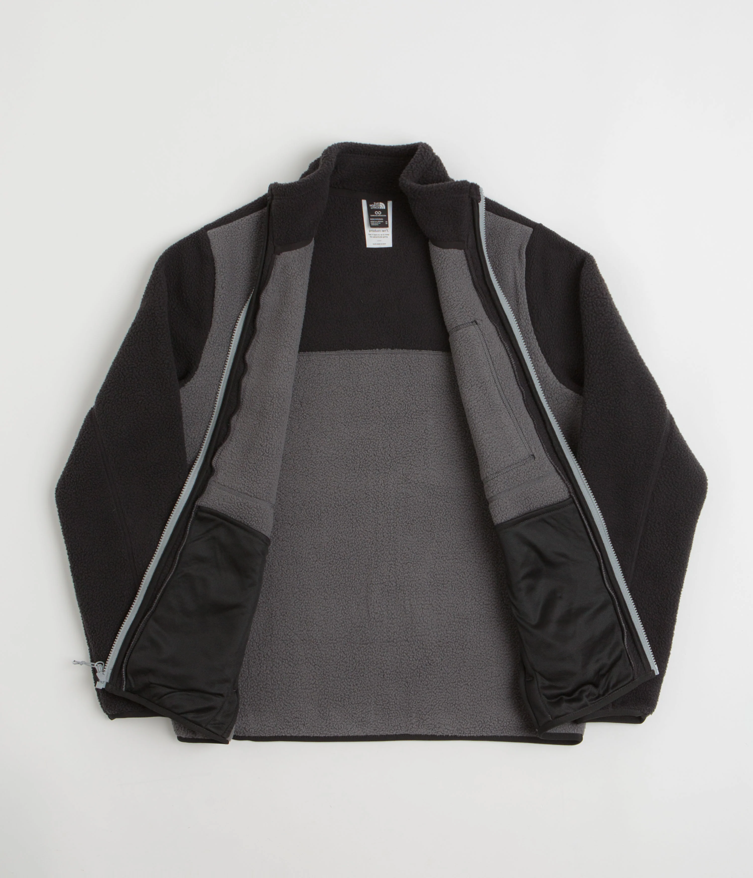 The North Face Yumiori Full Zip Fleece - Anthracite Grey / TNF Black - Image 2