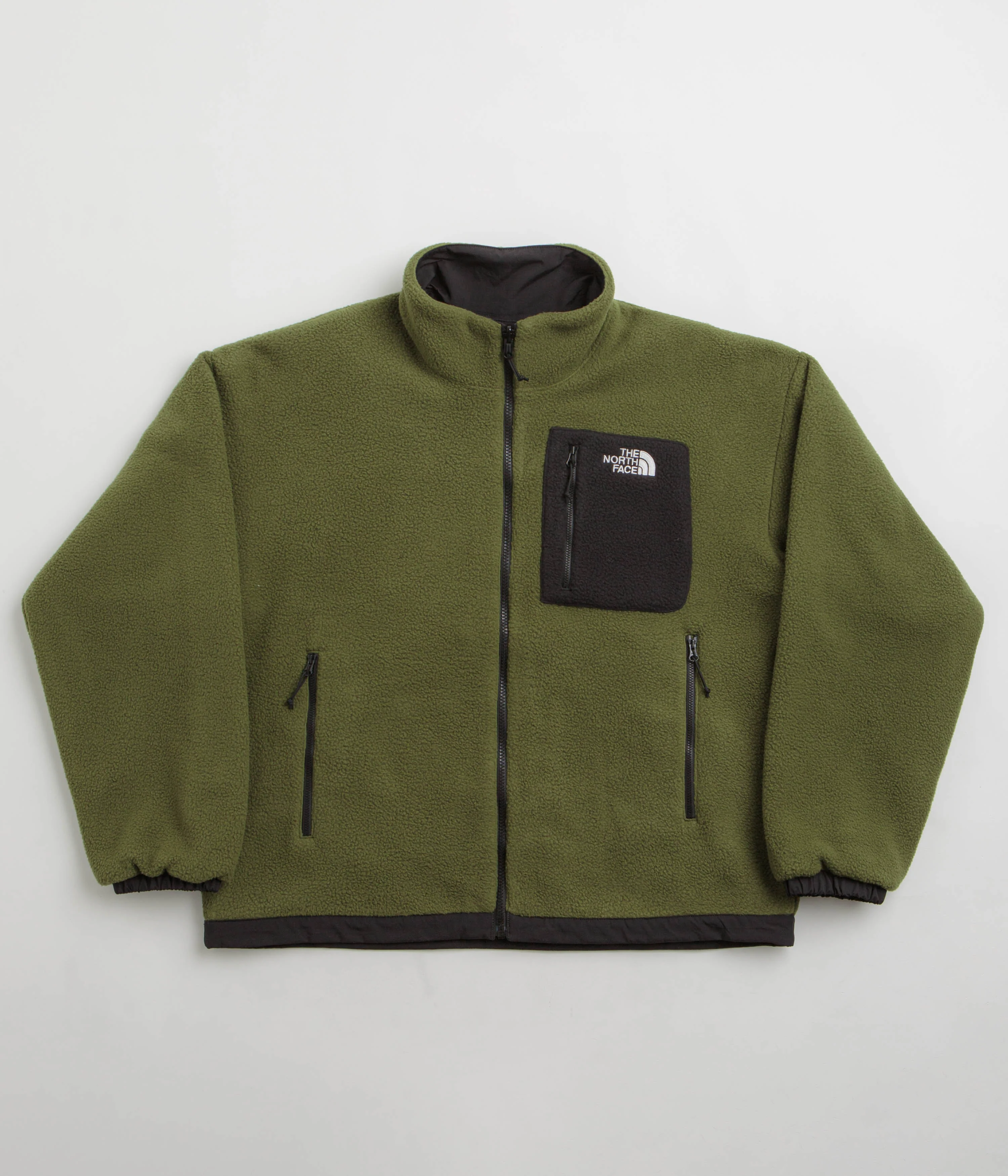 The North Face Yumiori Reversible Jacket - TNF Black / Woodland Green