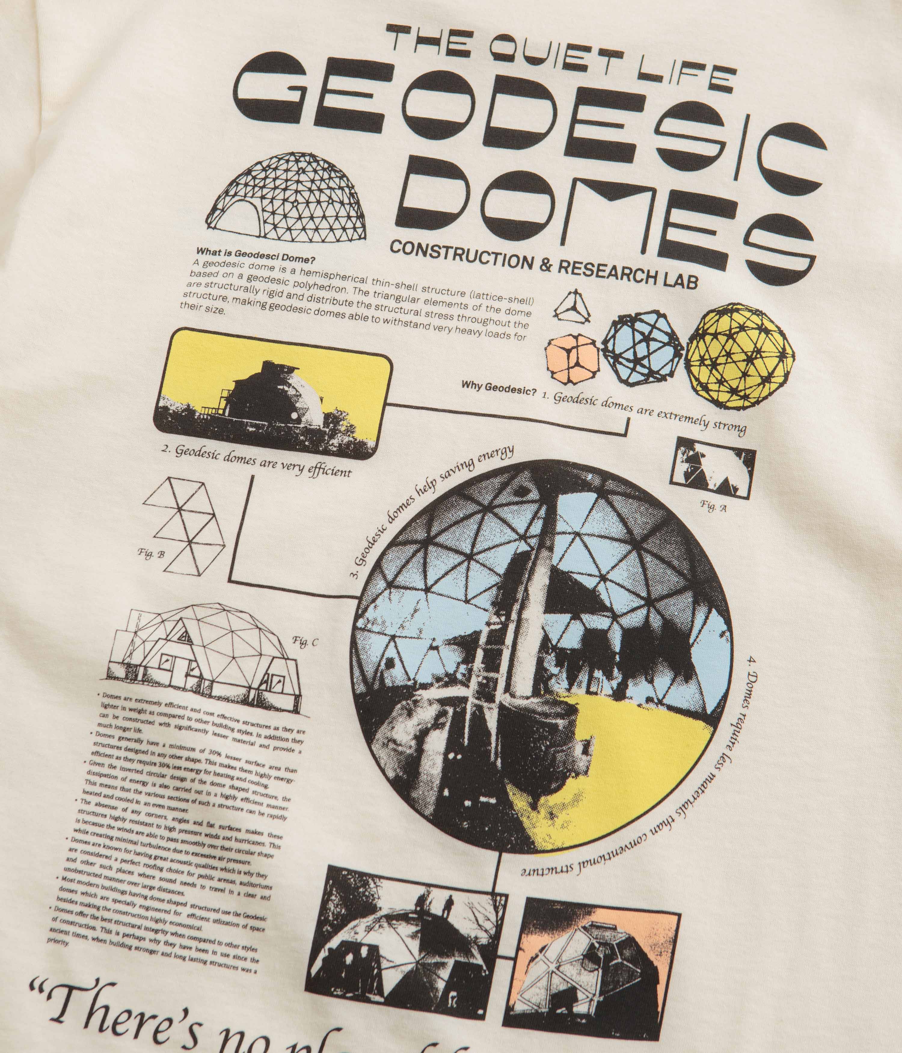 The Quiet Life Geo Domes T-Shirt - Cream - Image 5