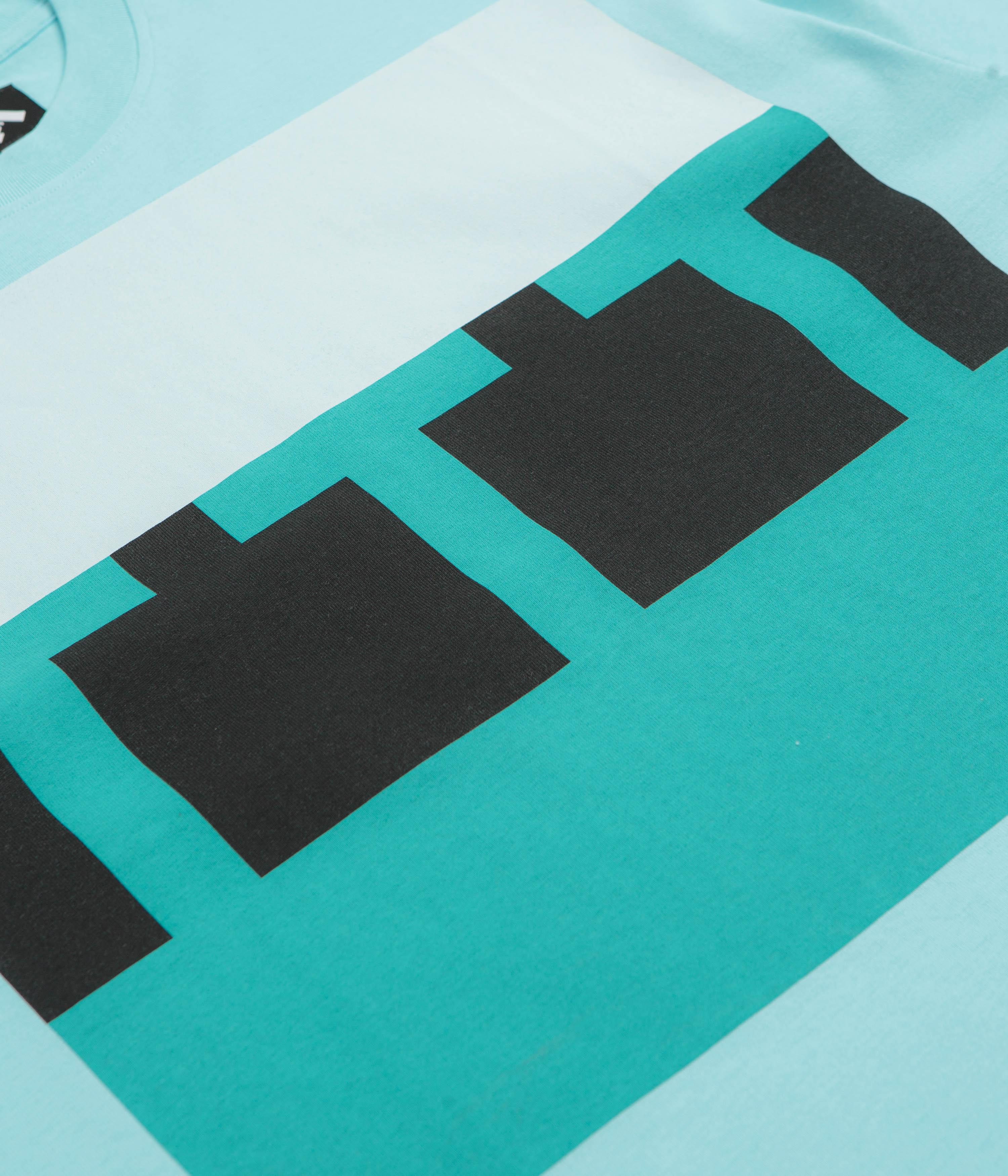 The Trilogy Tapes Block T-Shirt - Blue / Blue - Image 3