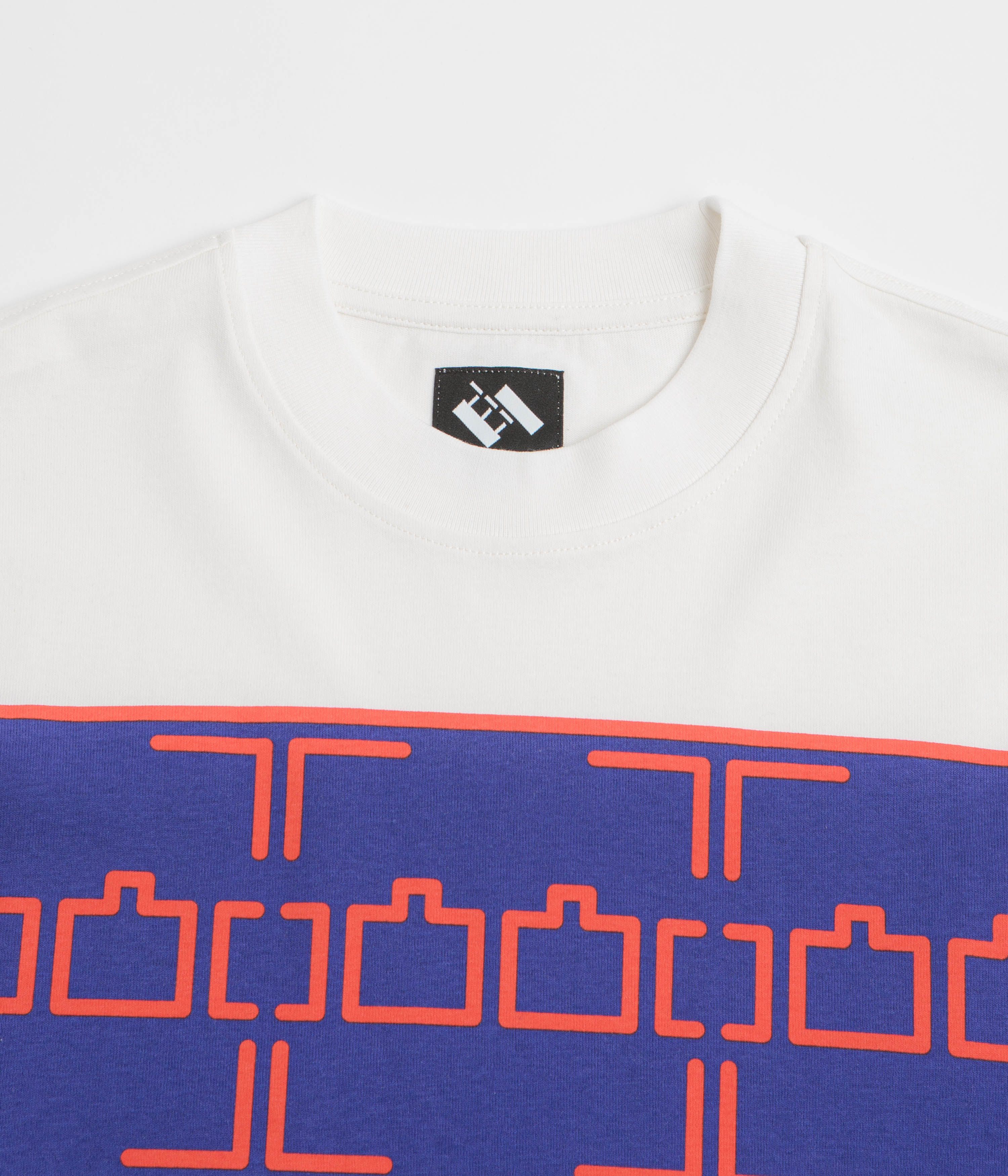 The Trilogy Tapes Dashed Line T-Shirt - White - Image 2