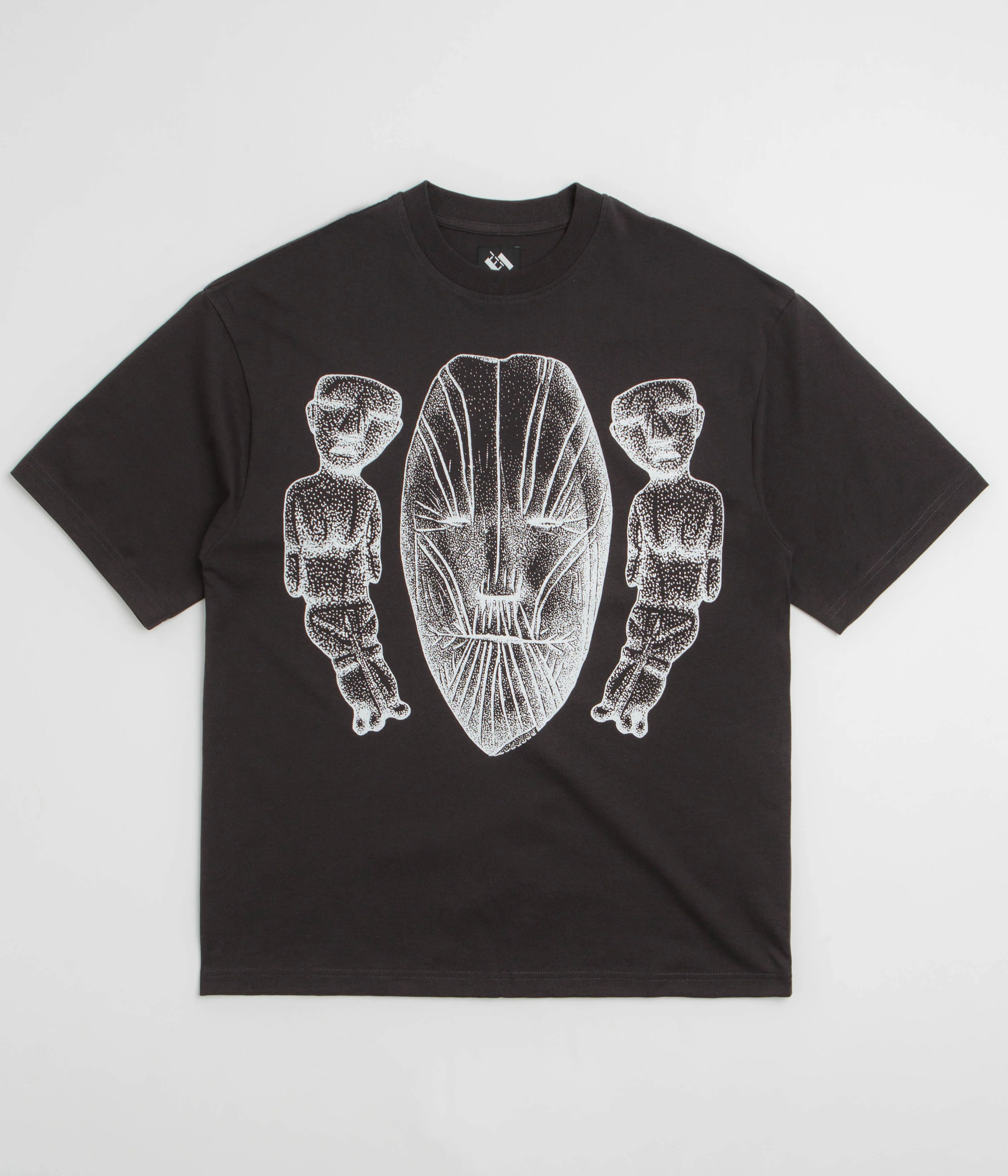 The Trilogy Tapes Face Figures Hands T-Shirt - Black