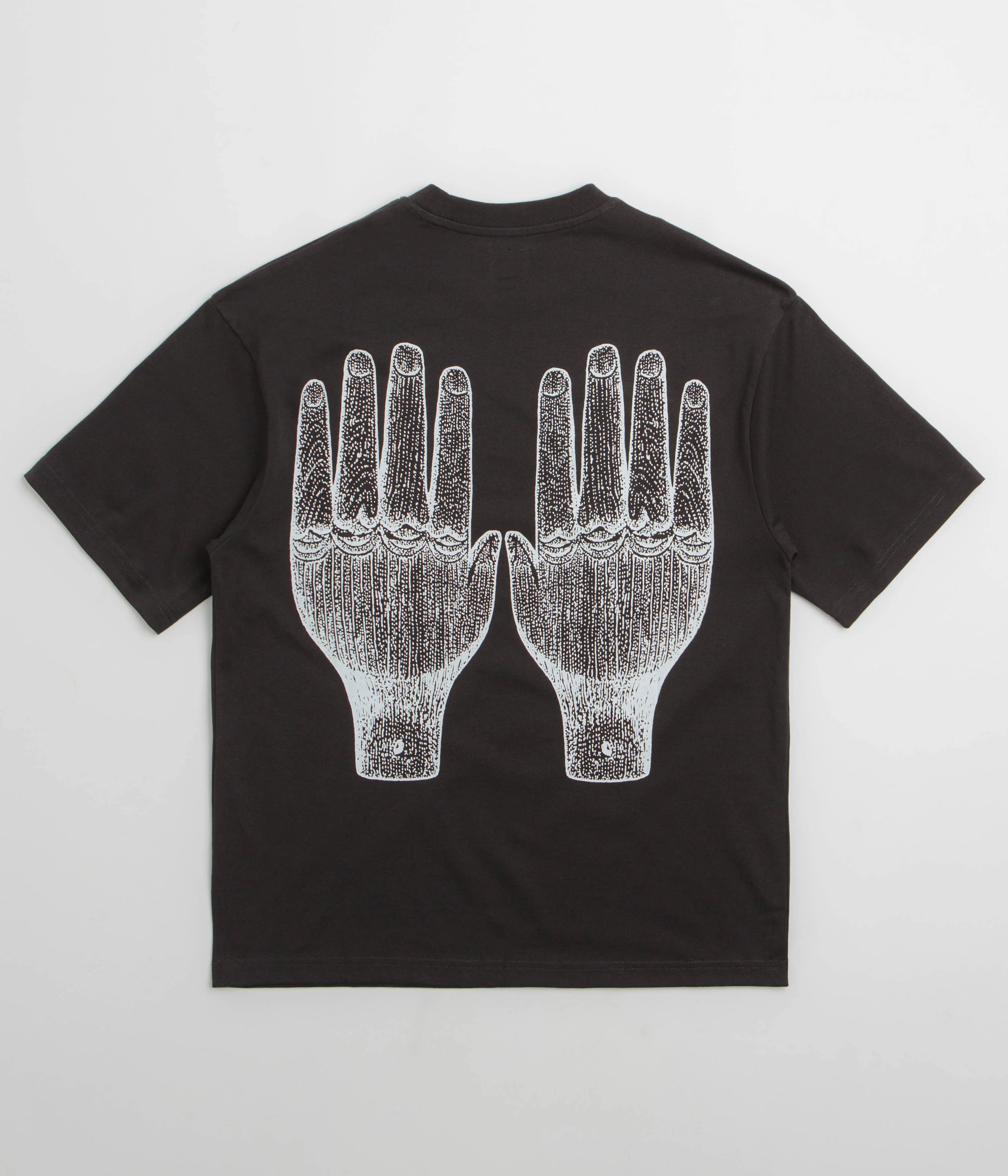 The Trilogy Tapes Face Figures Hands T-Shirt - Black - Image 2