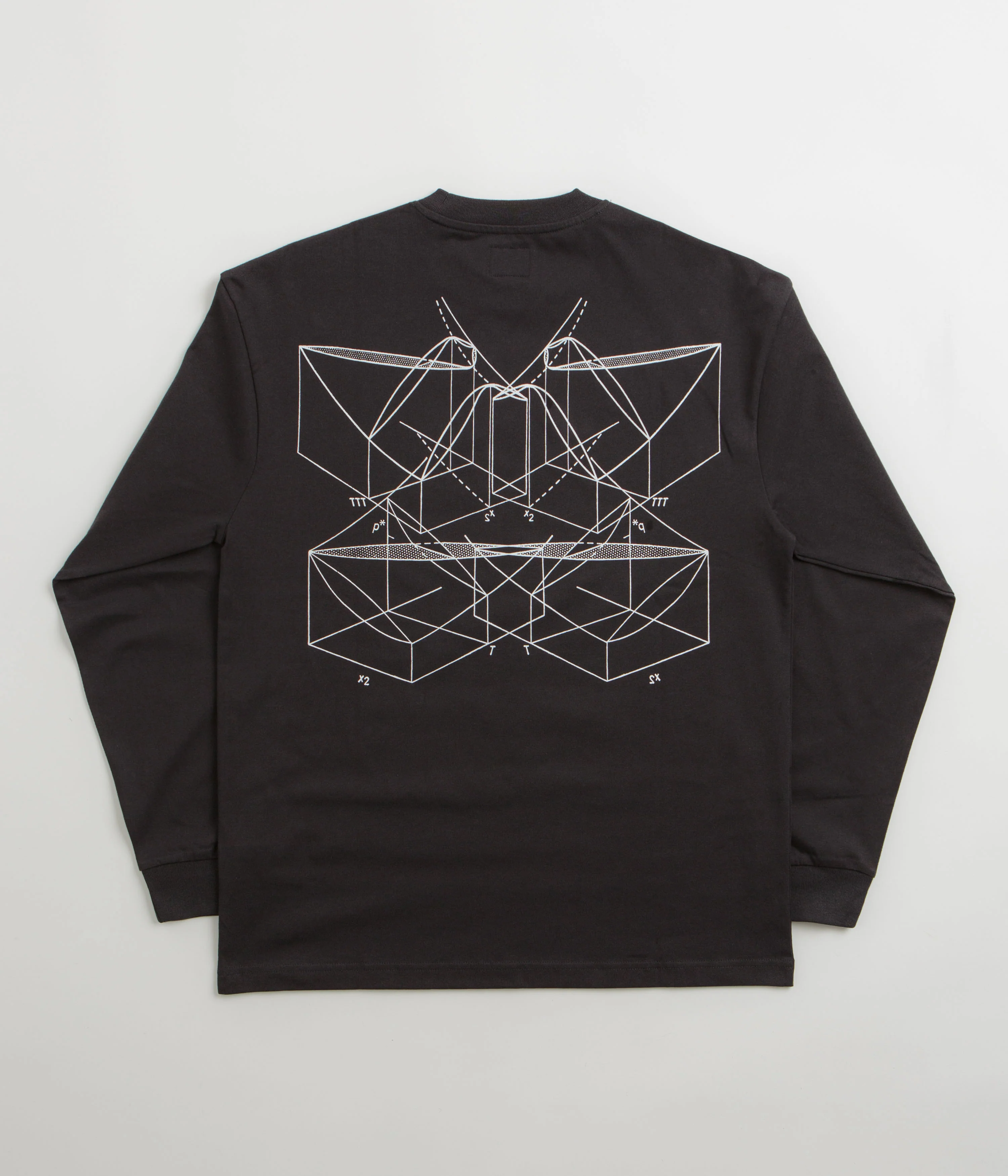The Trilogy Tapes Graph Long Sleeve T-Shirt - Black - Image 2