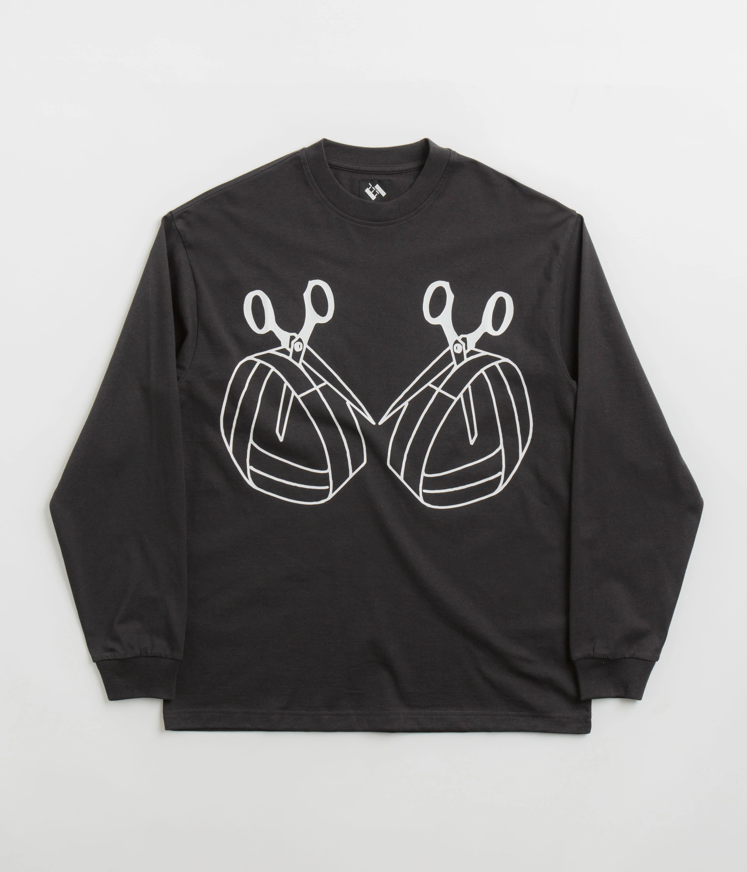 The Trilogy Tapes Mobius Band Long Sleeve T-Shirt - Black
