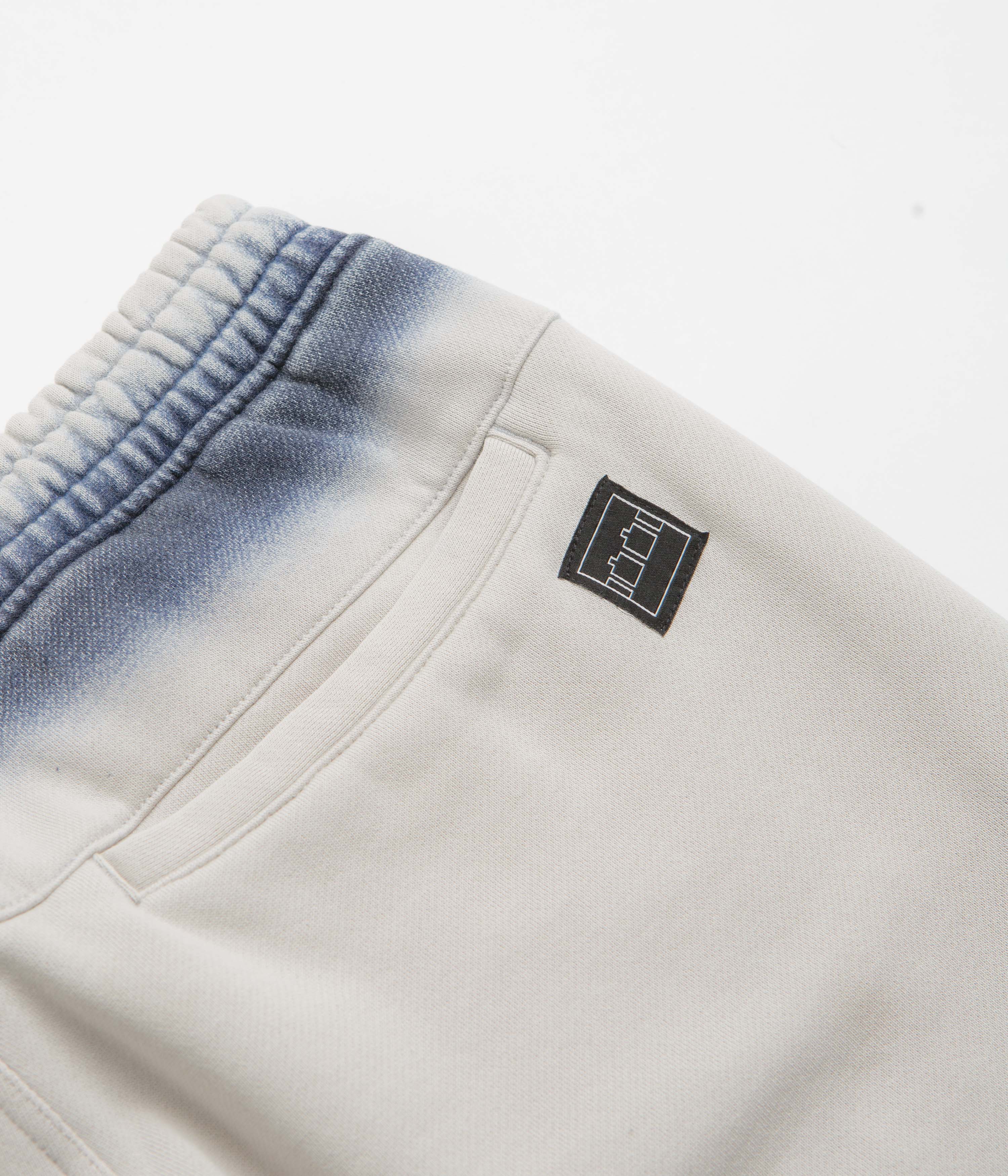 The Trilogy Tapes Overdye Open Hem Sweatpants - Grey / Blue - Image 6