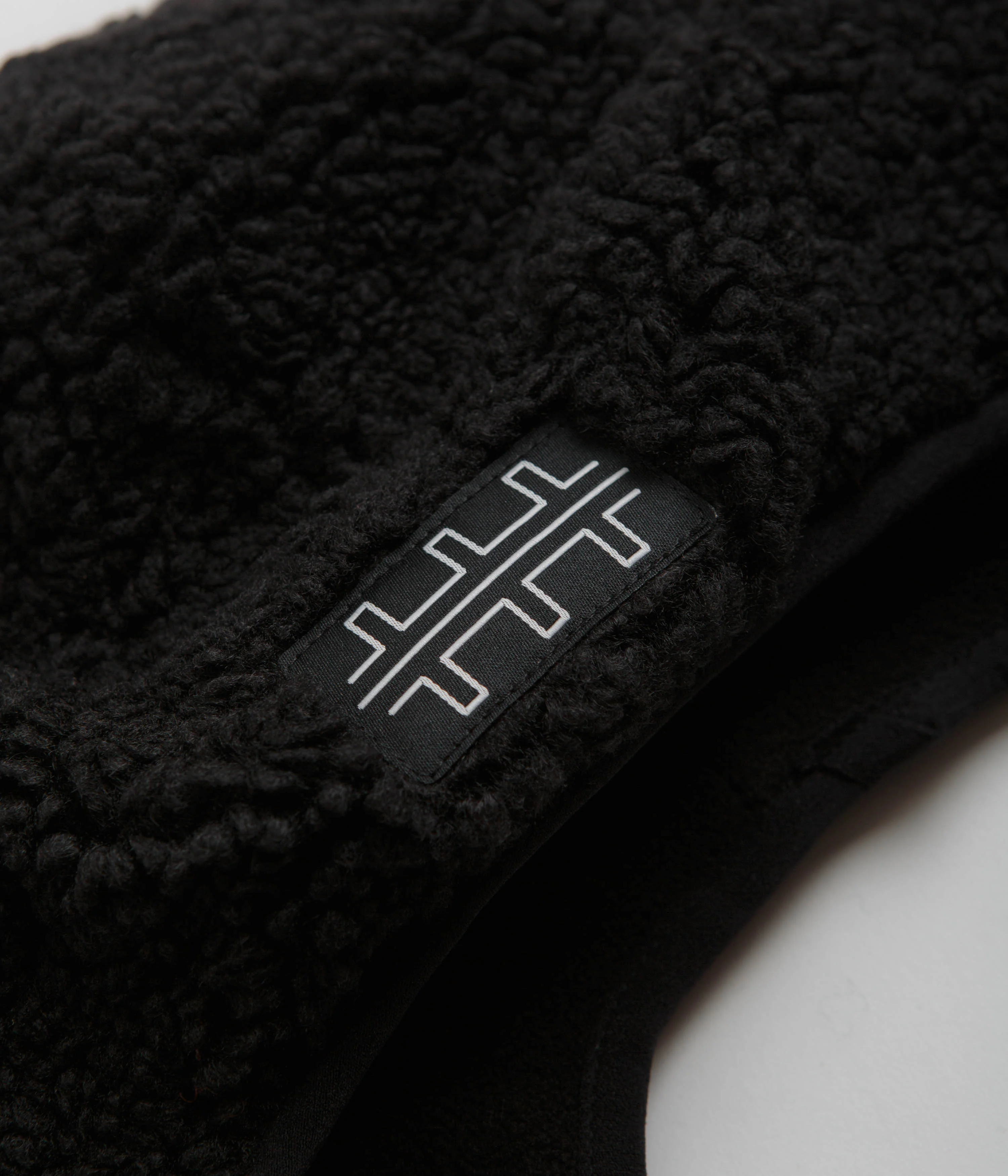 The Trilogy Tapes Pile Fleece Mountain Beanie - Charcoal - Image 2