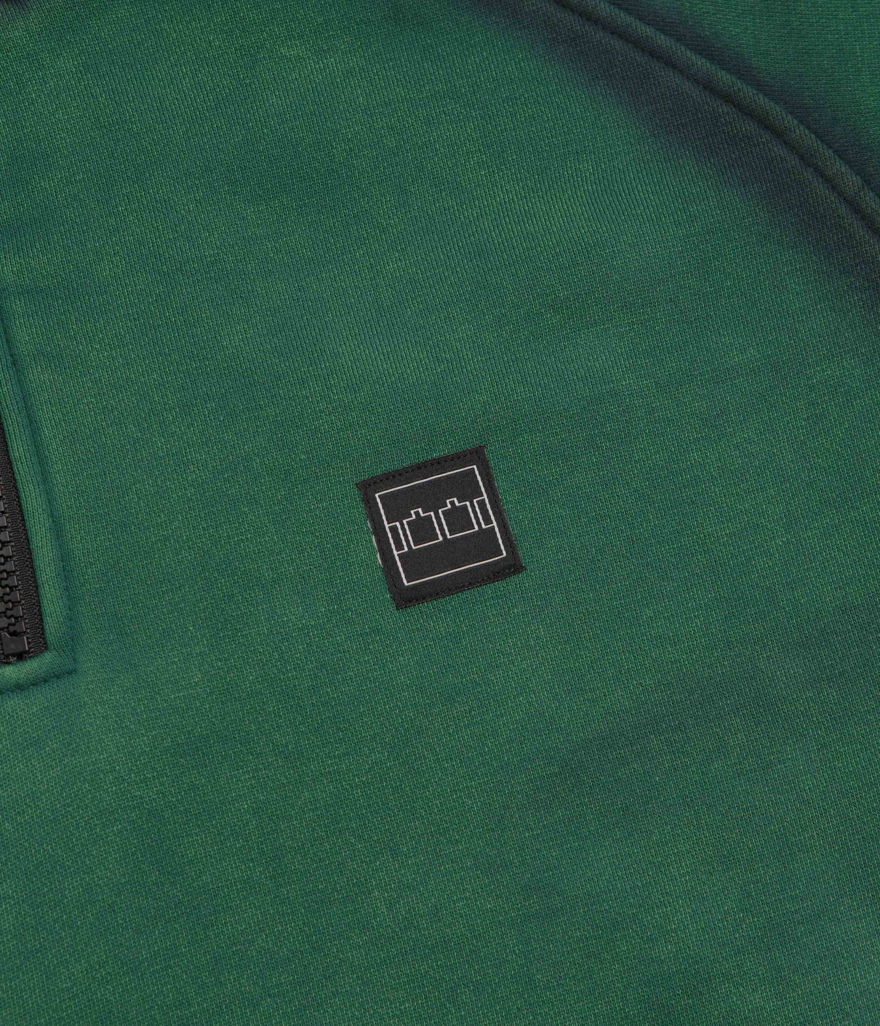 The Trilogy Tapes Spray Funnel Neck Jacket - Sea Moss Green / Back - Image 3