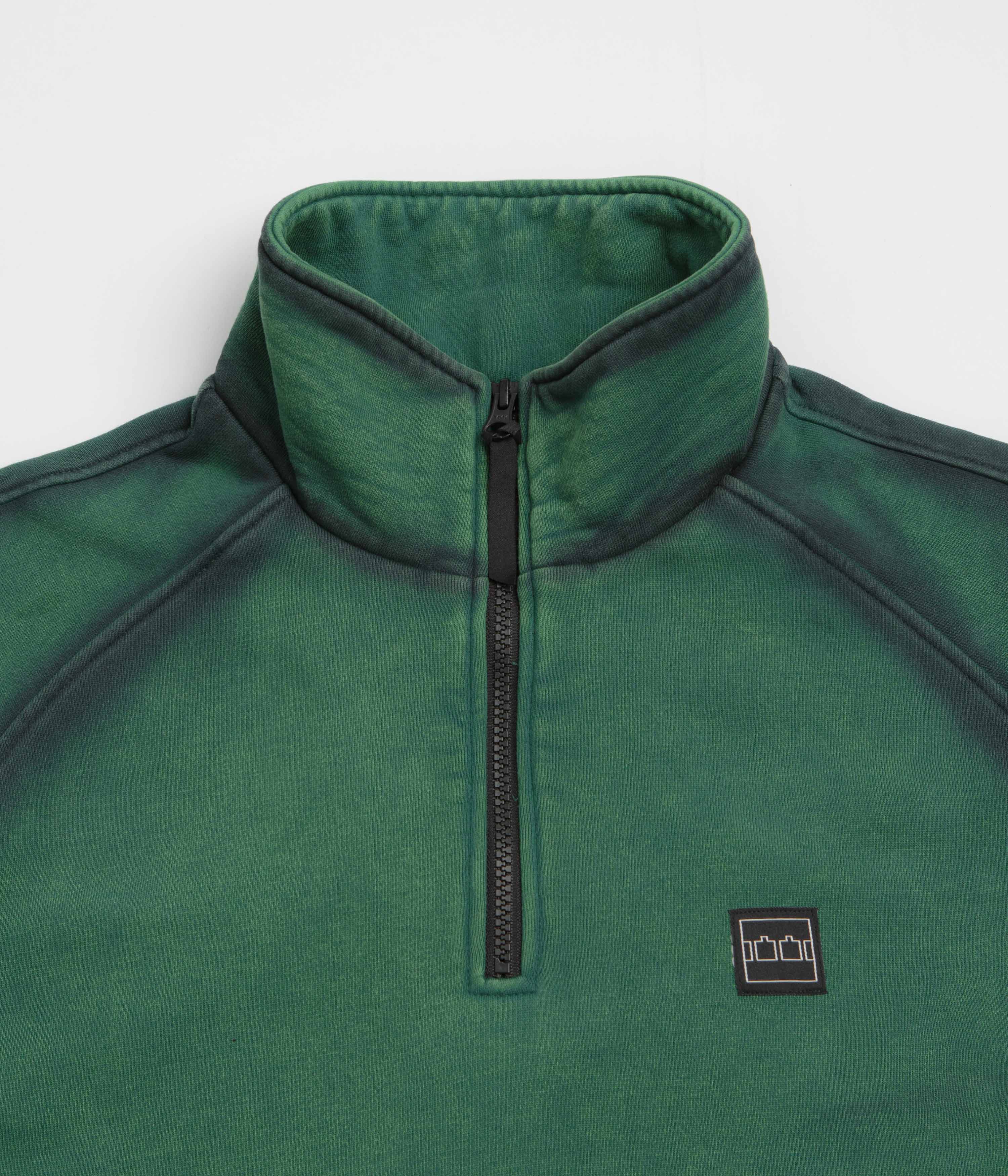 The Trilogy Tapes Spray Funnel Neck Jacket - Sea Moss Green / Back - Image 4