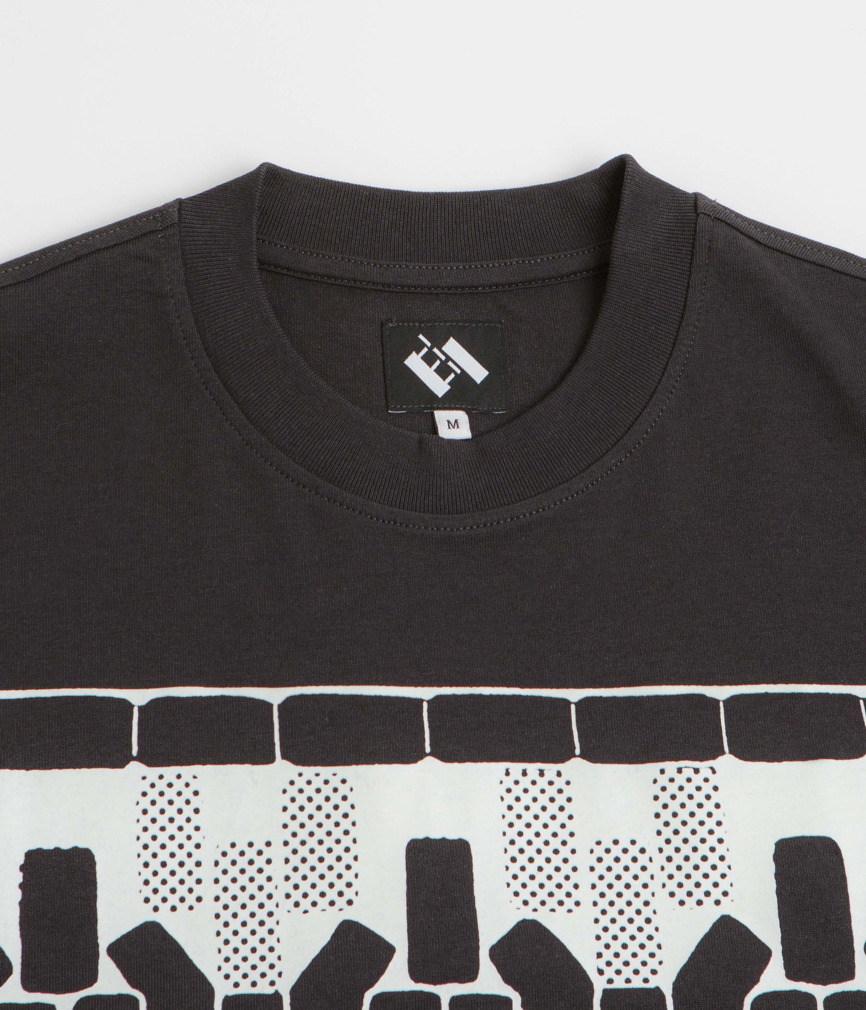 The Trilogy Tapes Tetris Teeth T-Shirt - Black / Glow In The Dark - Image 3