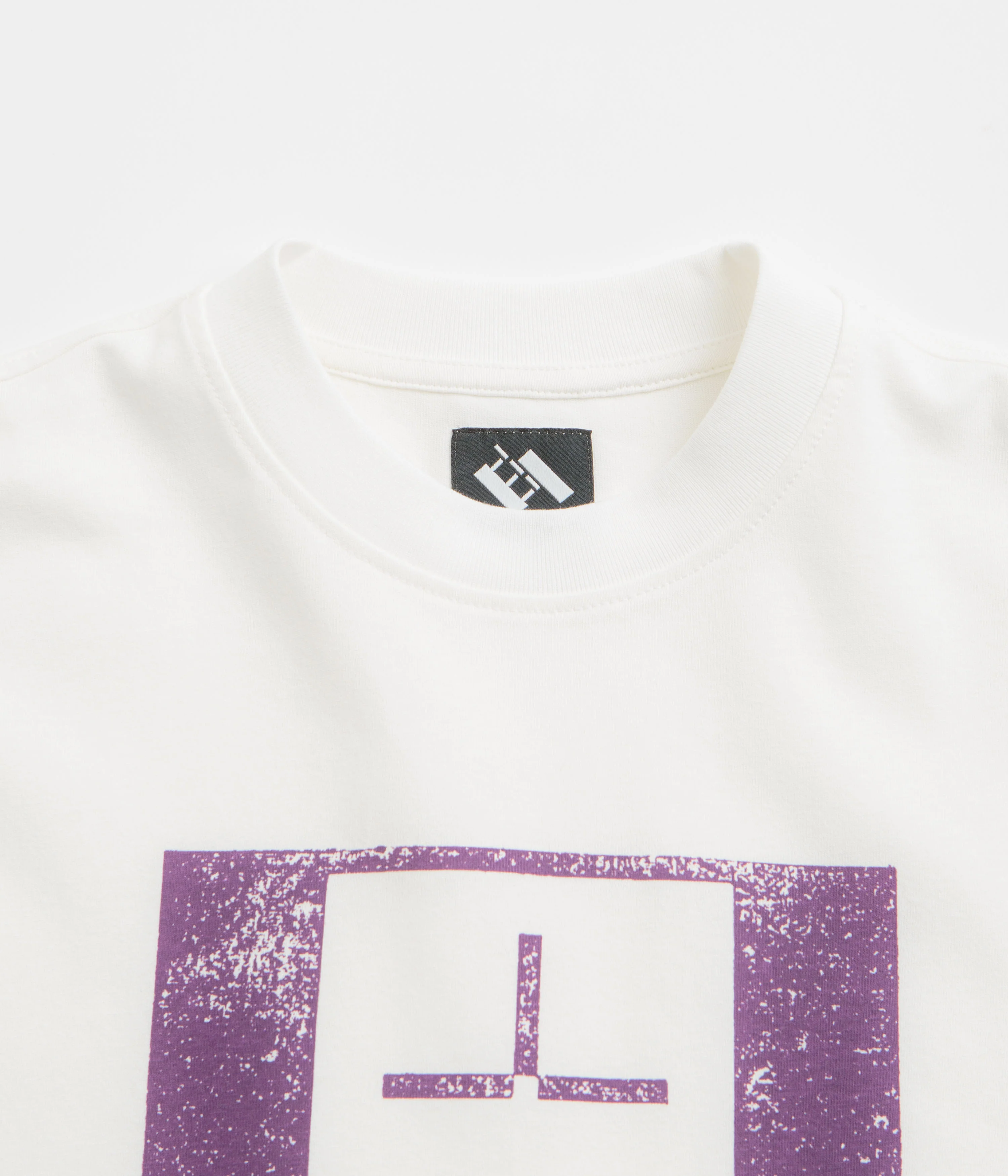 The Trilogy Tapes Upside Down Stamp T'S Long Sleeve T-Shirt - White - Image 2