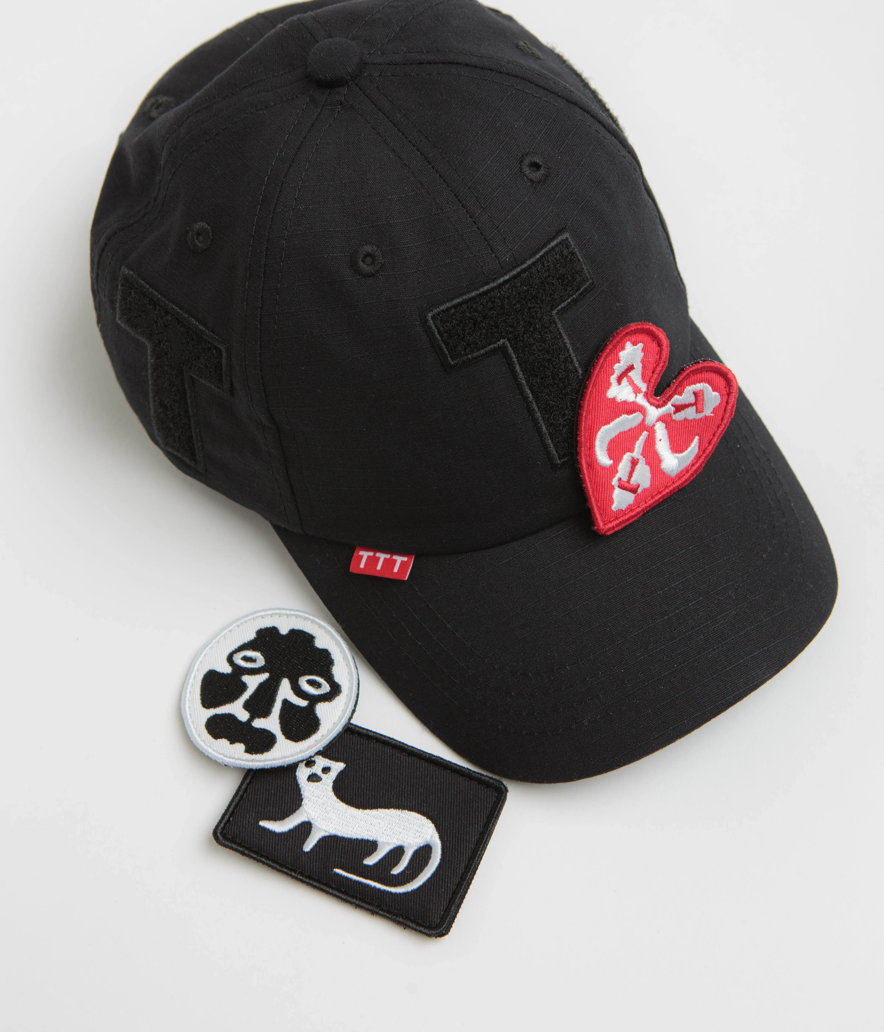 The Trilogy Tapes Velcro Patch Cap - Black - Image 5