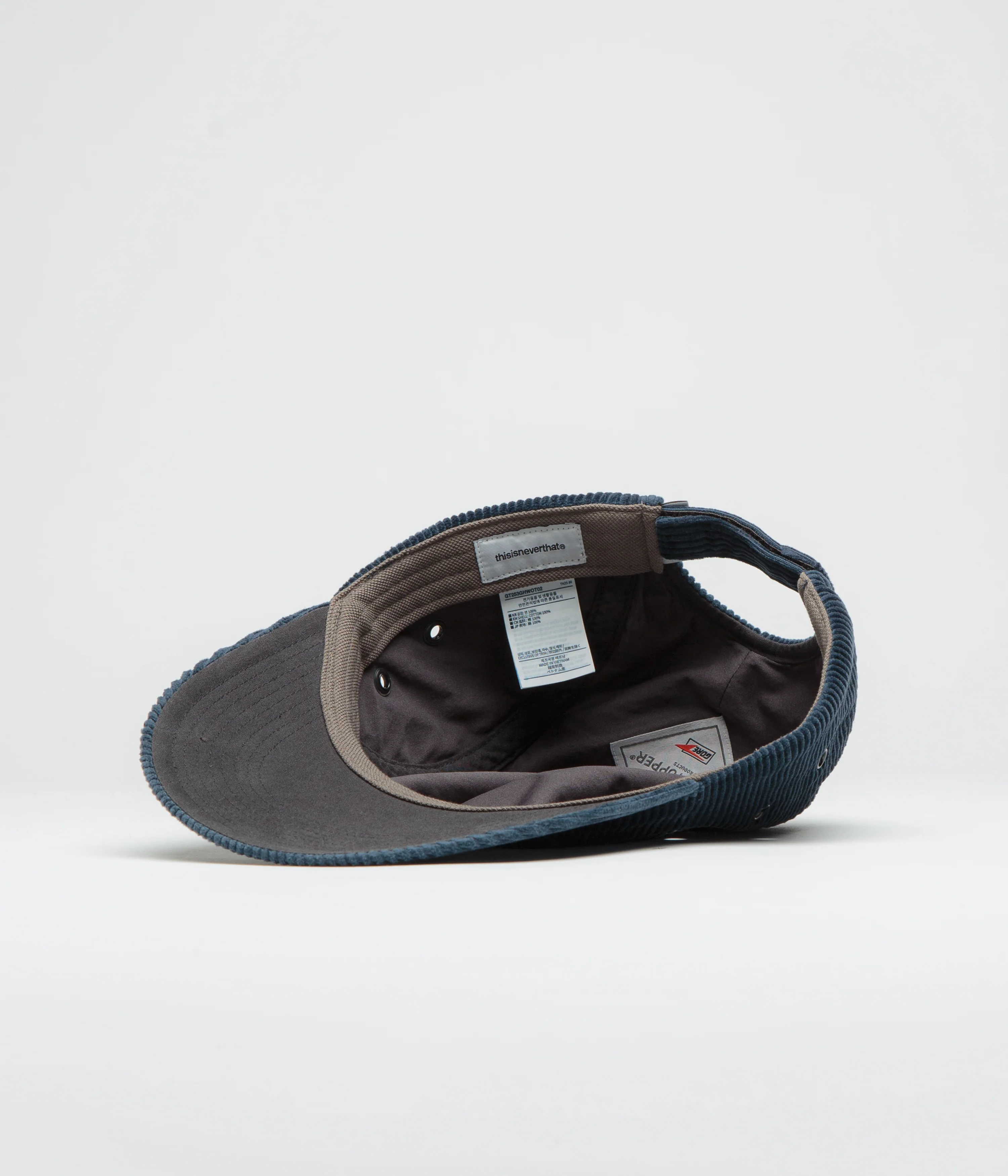 thisisneverthat Gore-Tex Windstopper Cord Cap - Navy - Image 4