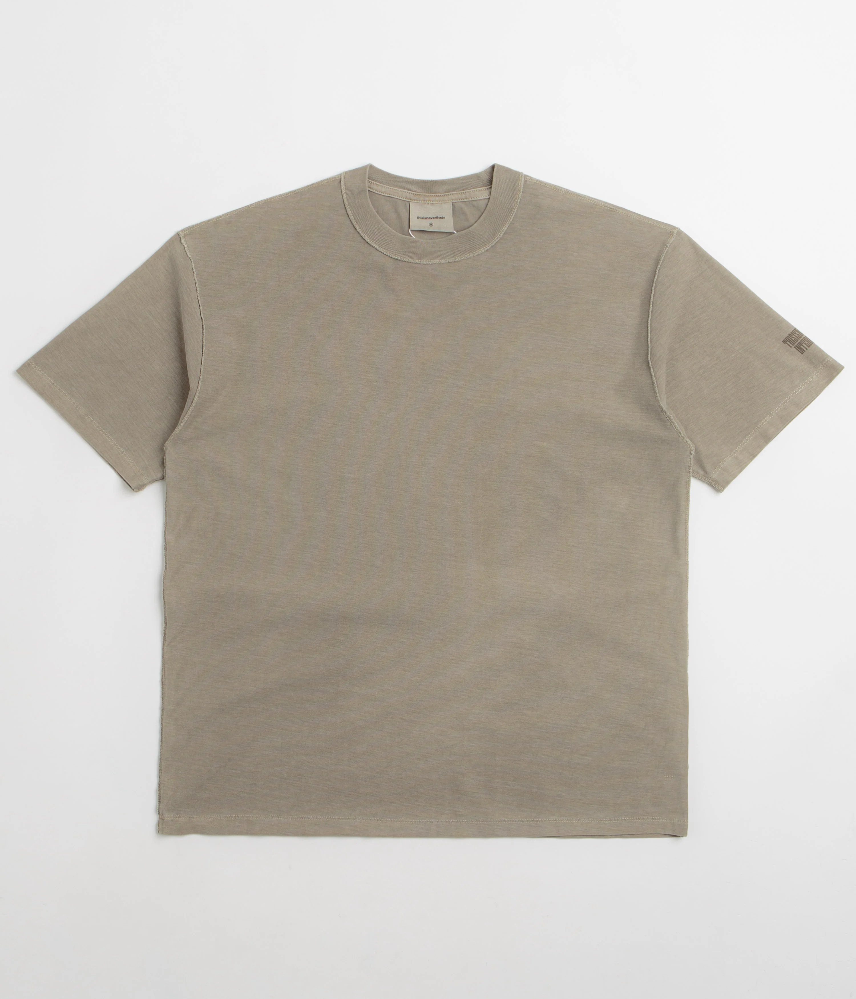thisisneverthat Overdyed Reverse T-Shirt - Desert Grey