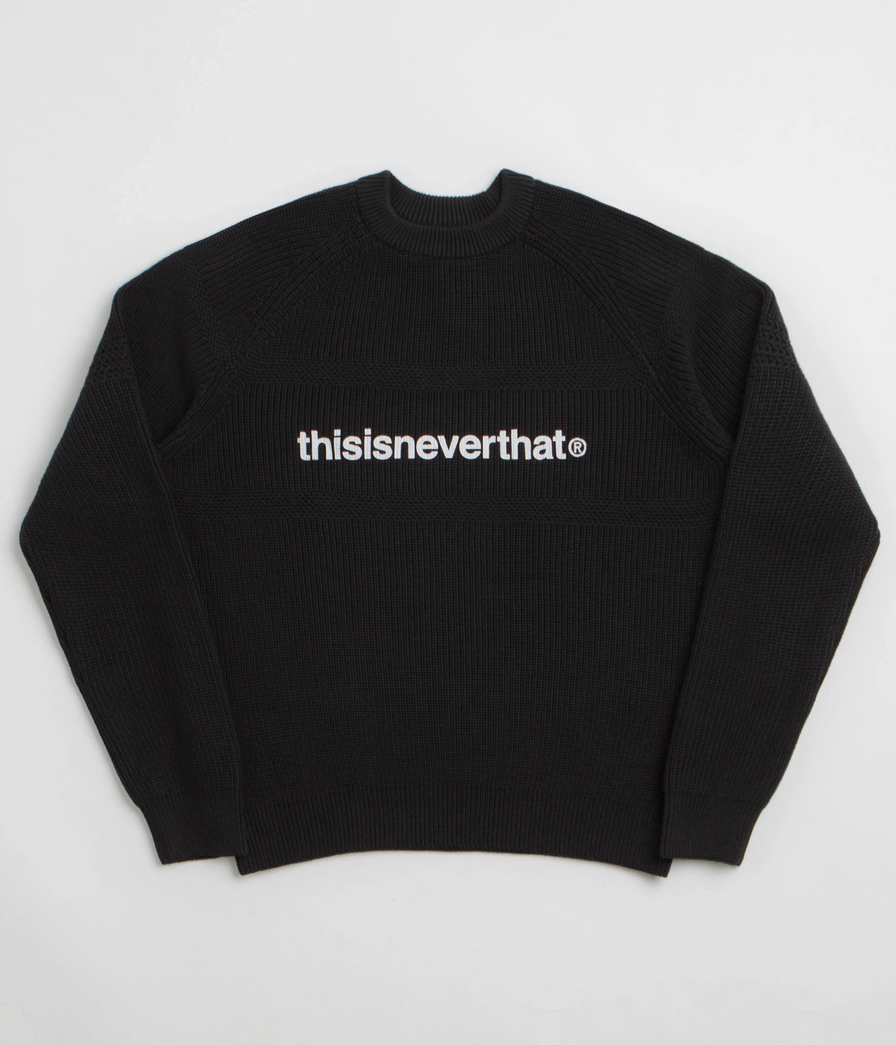thisisneverthat T-Logo Knit Sweatshirt - Black