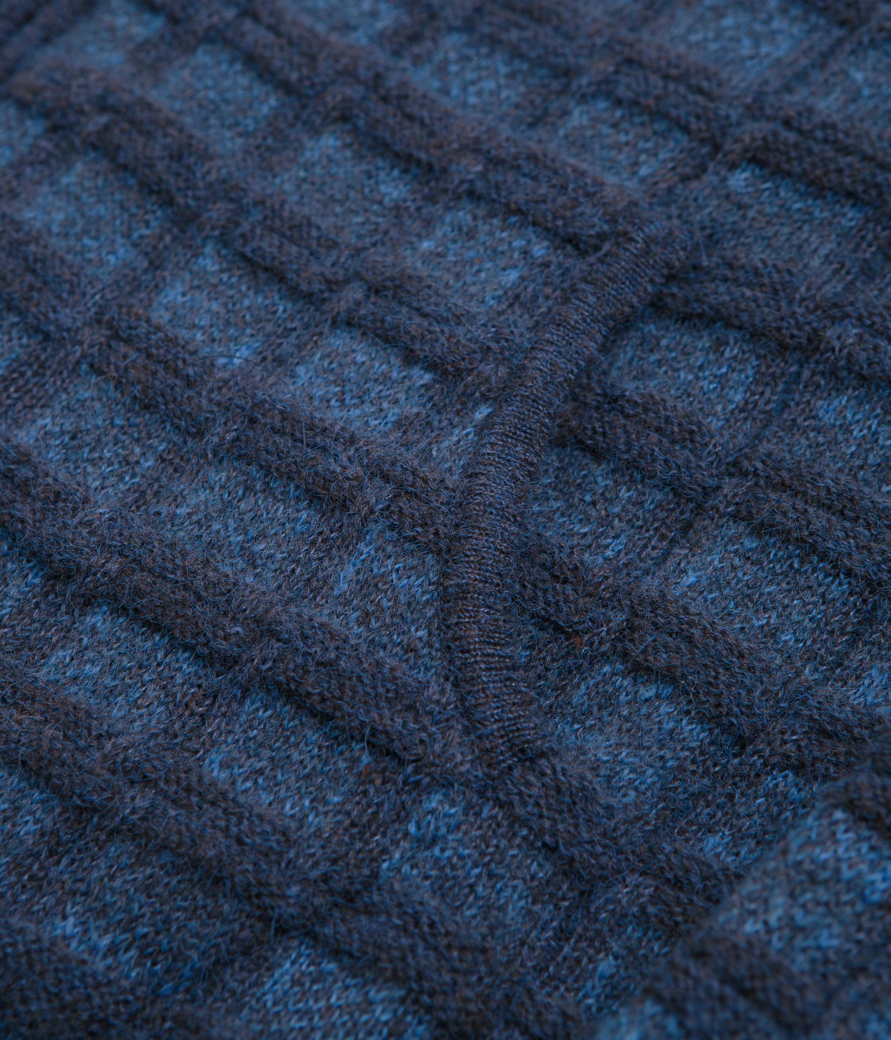 thisisneverthat Textured Knit Zip Hoodie - Navy - Image 5