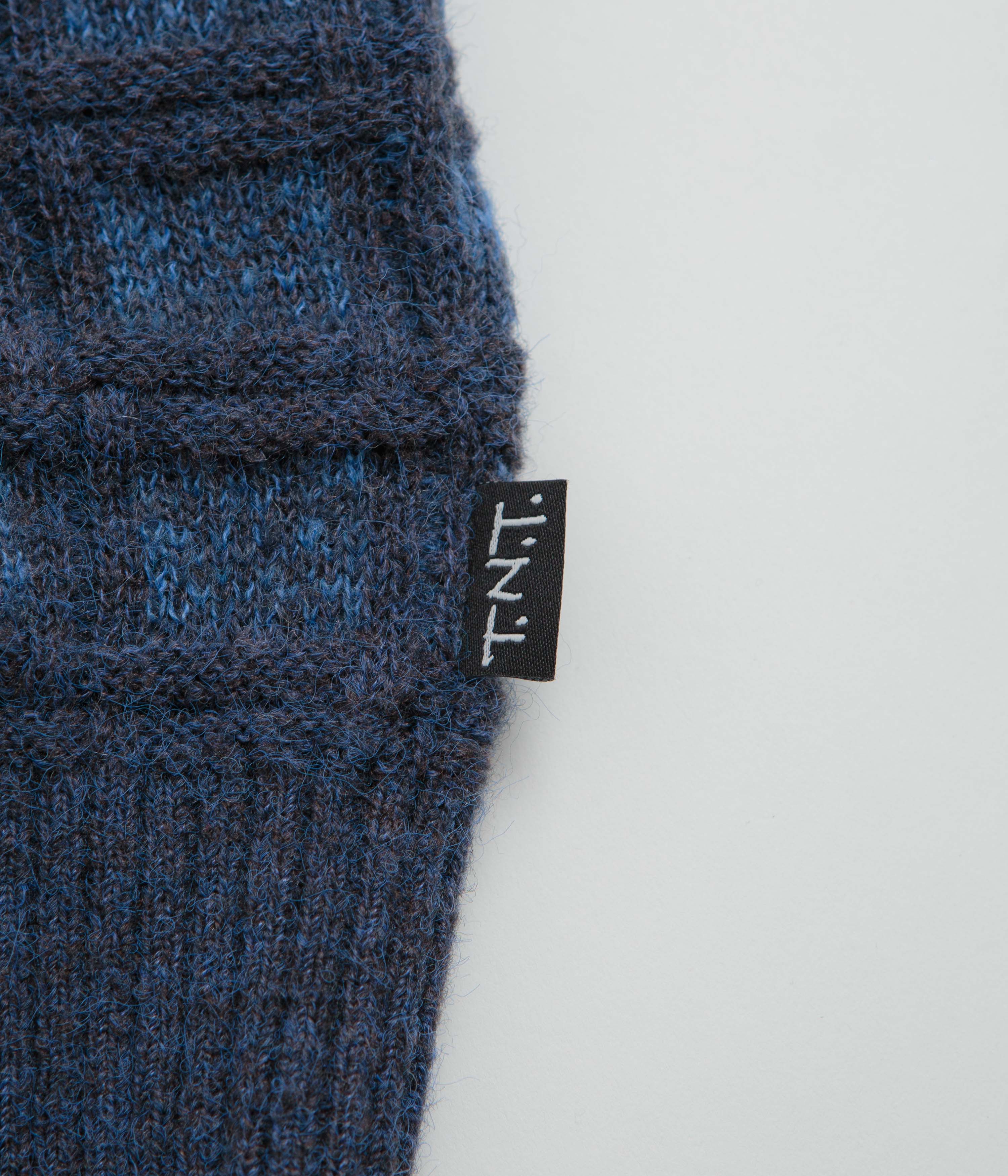 thisisneverthat Textured Knit Zip Hoodie - Navy - Image 6