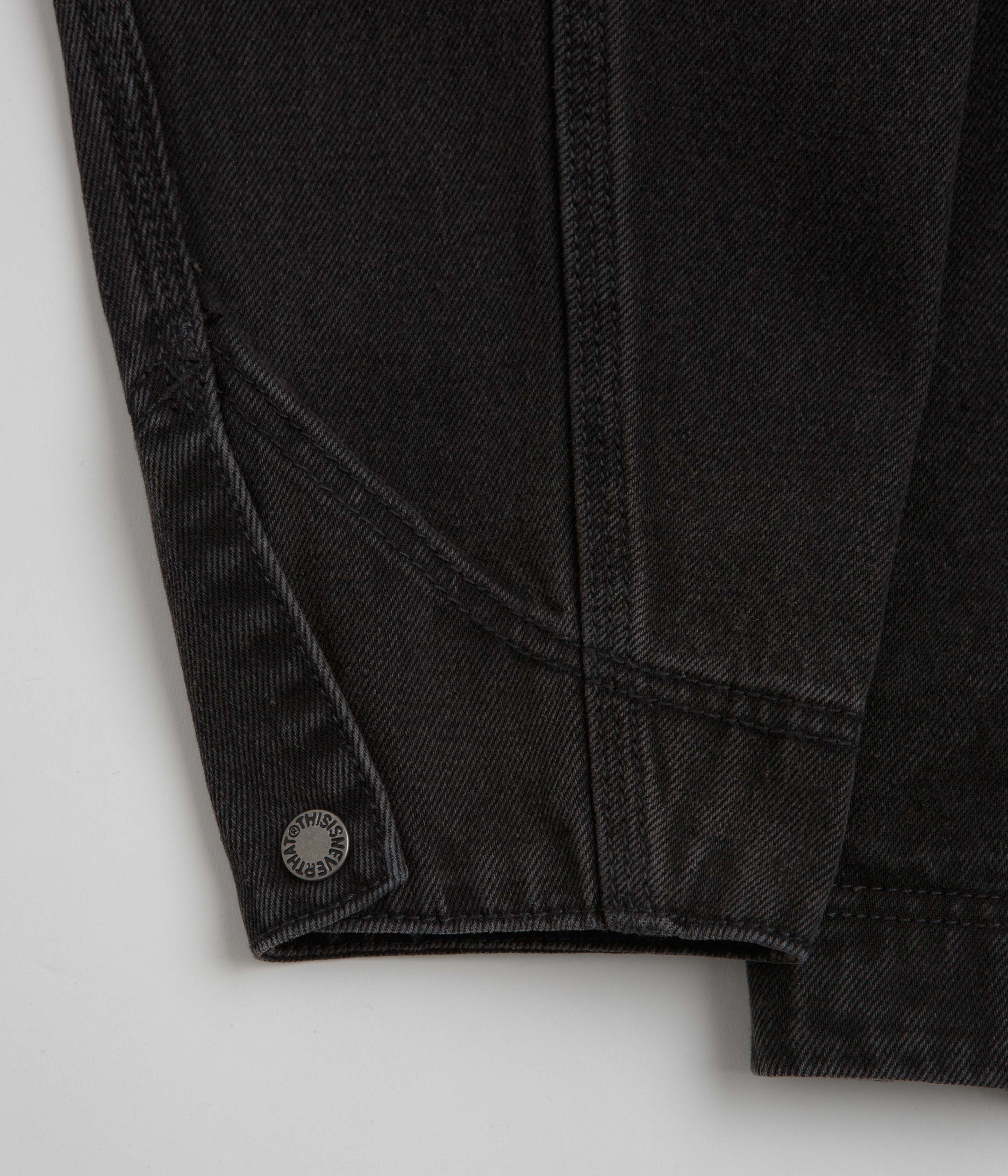 thisisneverthat Washed Carpenter Jacket - Black - Image 7